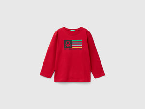 T-shirt manica lunga in cotone bio