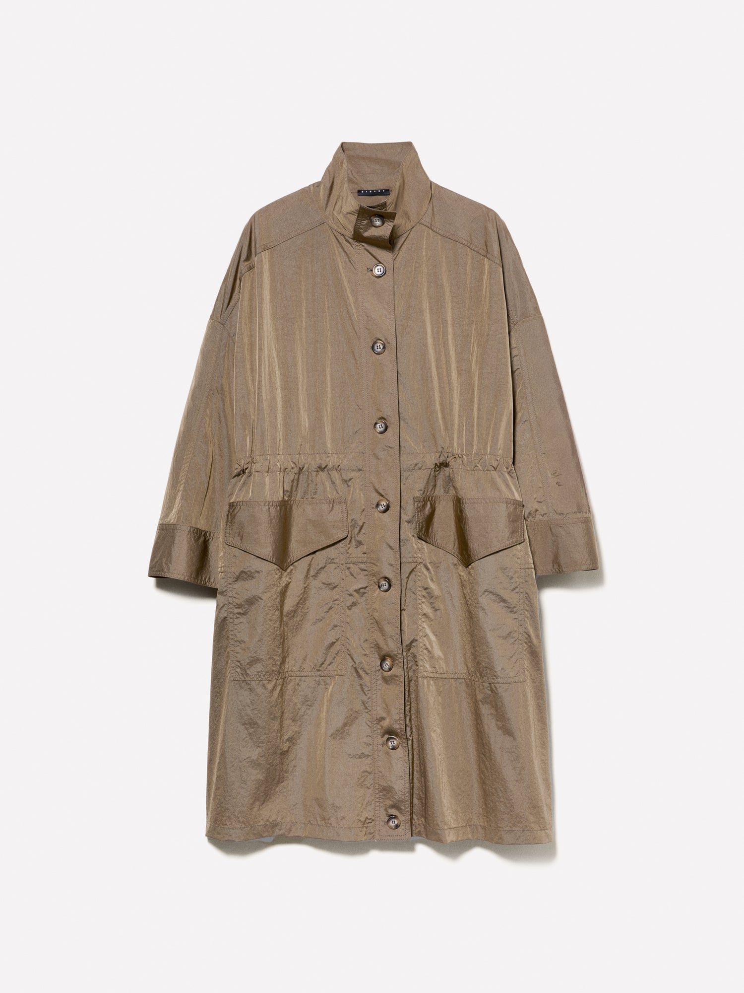 Parka effetto stropicciato da donna marrone | Sisley Outlet