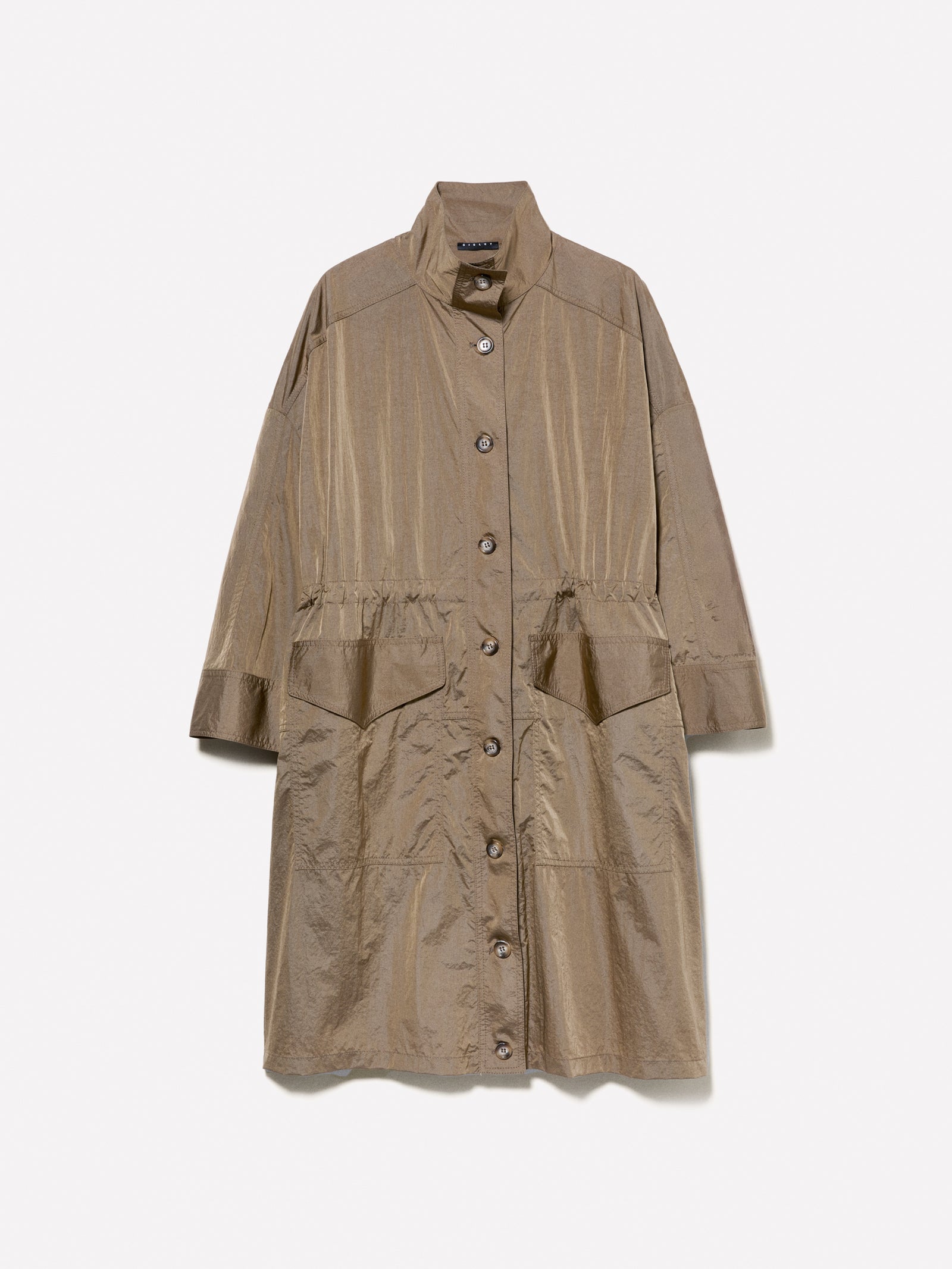 Parka effetto stropicciato da donna marrone | Sisley Outlet