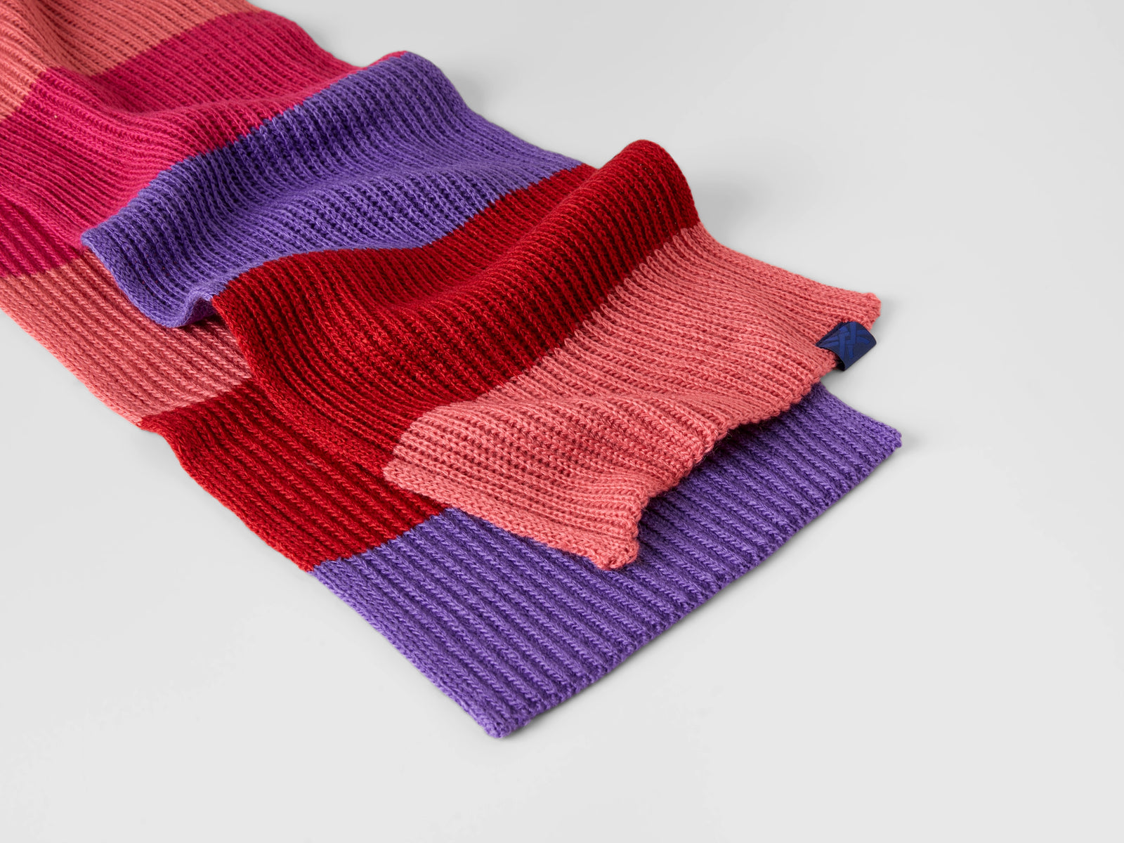 Sciarpa a righe da bambino viola 2 | Benetton Outlet