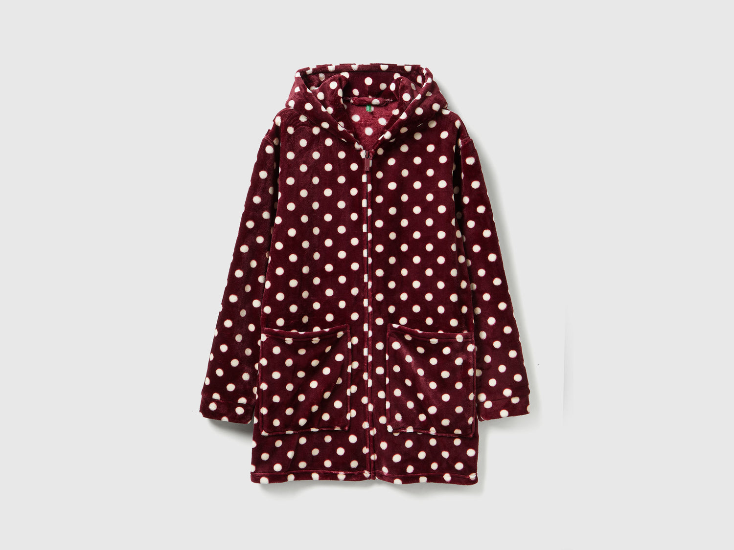 Vestaglia a pois da donna bordeaux | Benetton Outlet