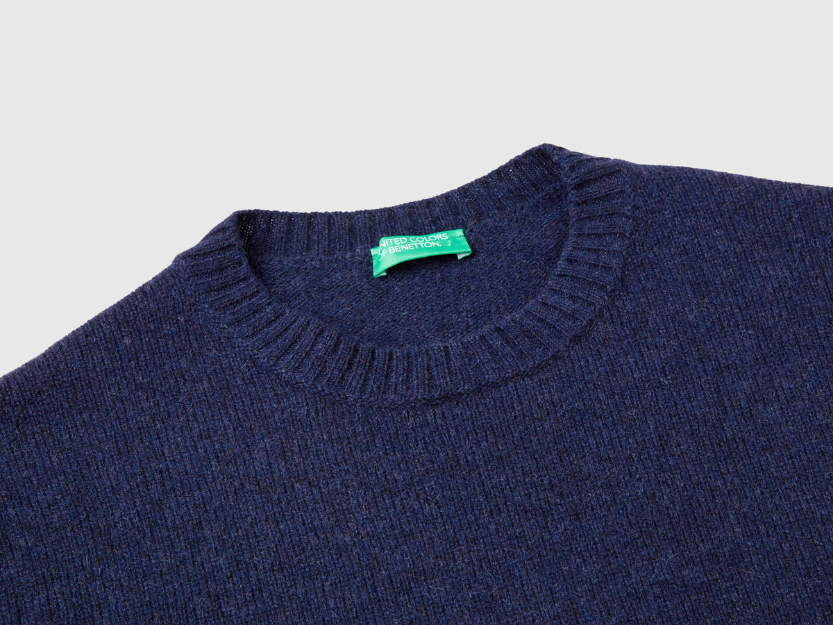 Maglia relaxed fit in pura lana Shetland