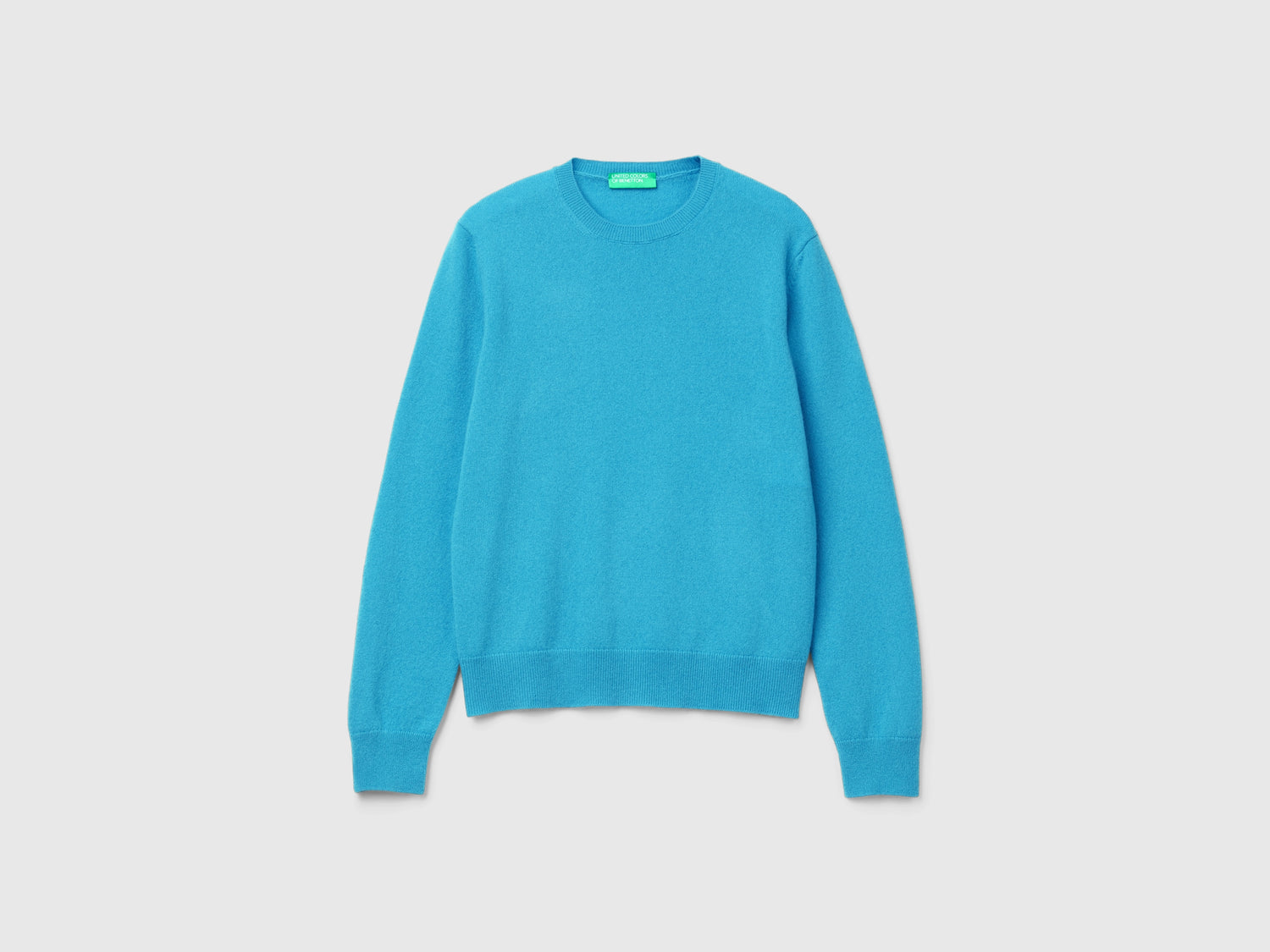 Maglioncino in puro cashmere da donna azzurro | Benetton Outlet