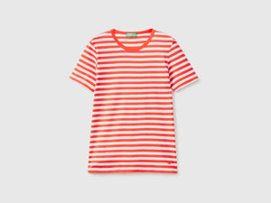T-shirt girocollo a righe