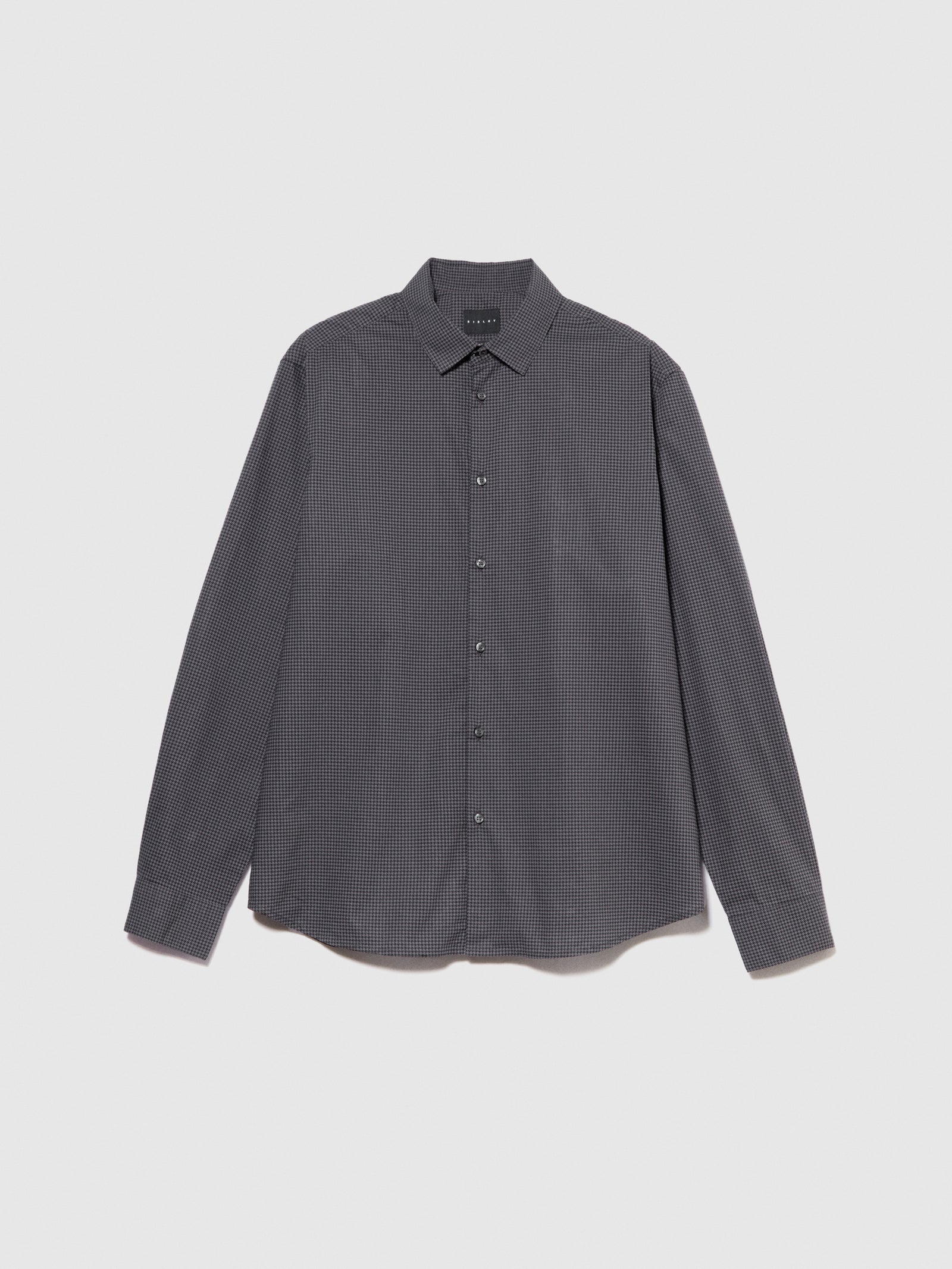 Camicia stampata da uomo grigio scuro | Sisley Outlet