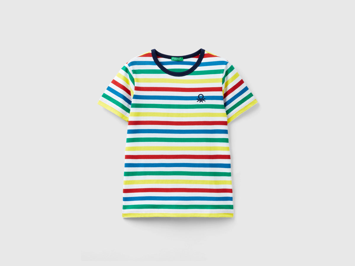 Maglietta a righe 100% cotone