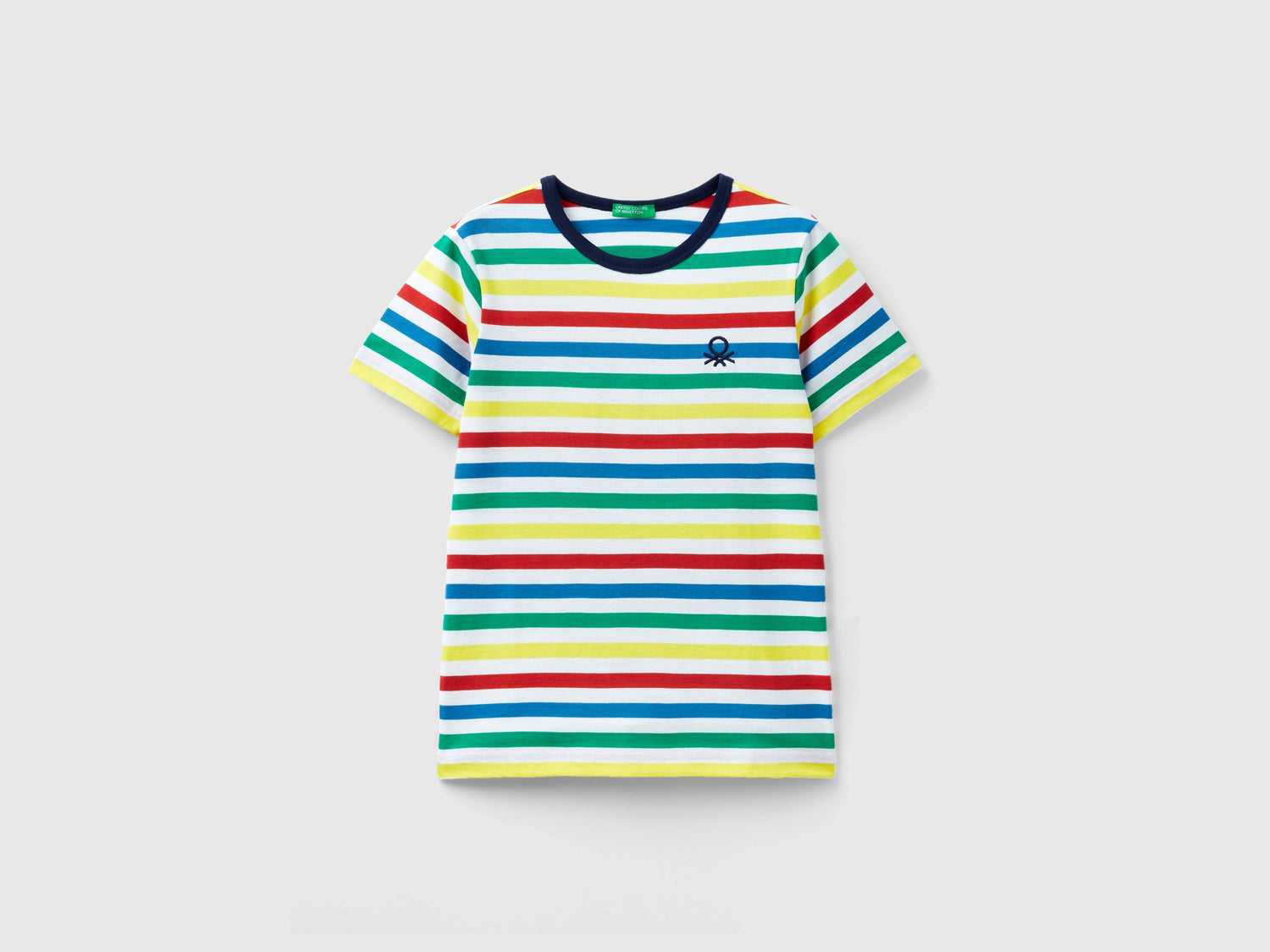 Maglietta a righe 100% cotone da bambino multi-color | Benetton Outlet