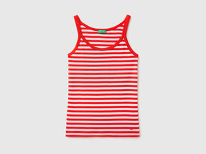 Canotta a righe 100% cotone