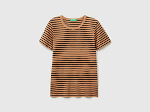 T-shirt girocollo a righe