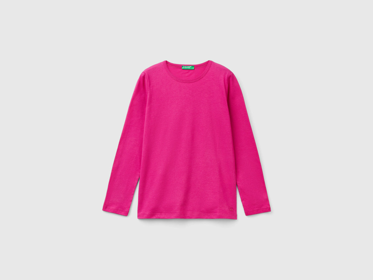 T-shirt a manica lunga in cotone bio