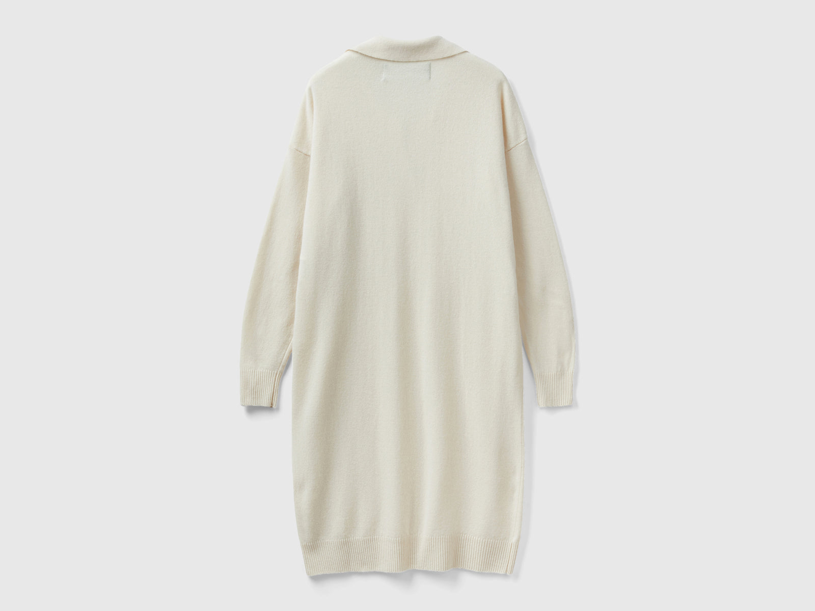 Abito in maglia con colletto da donna beige 4 | Benetton Outlet