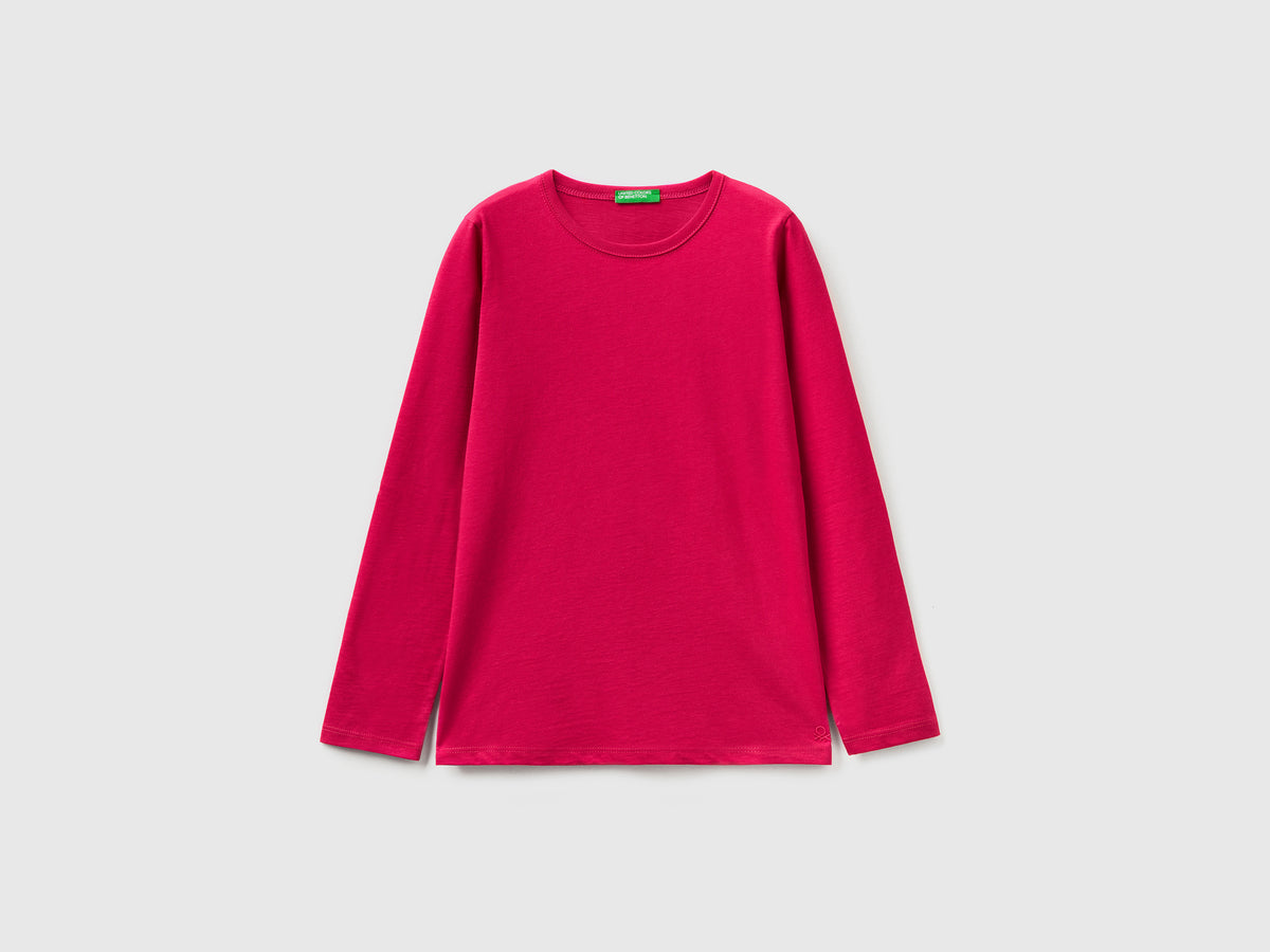 T-shirt a manica lunga in cotone bio