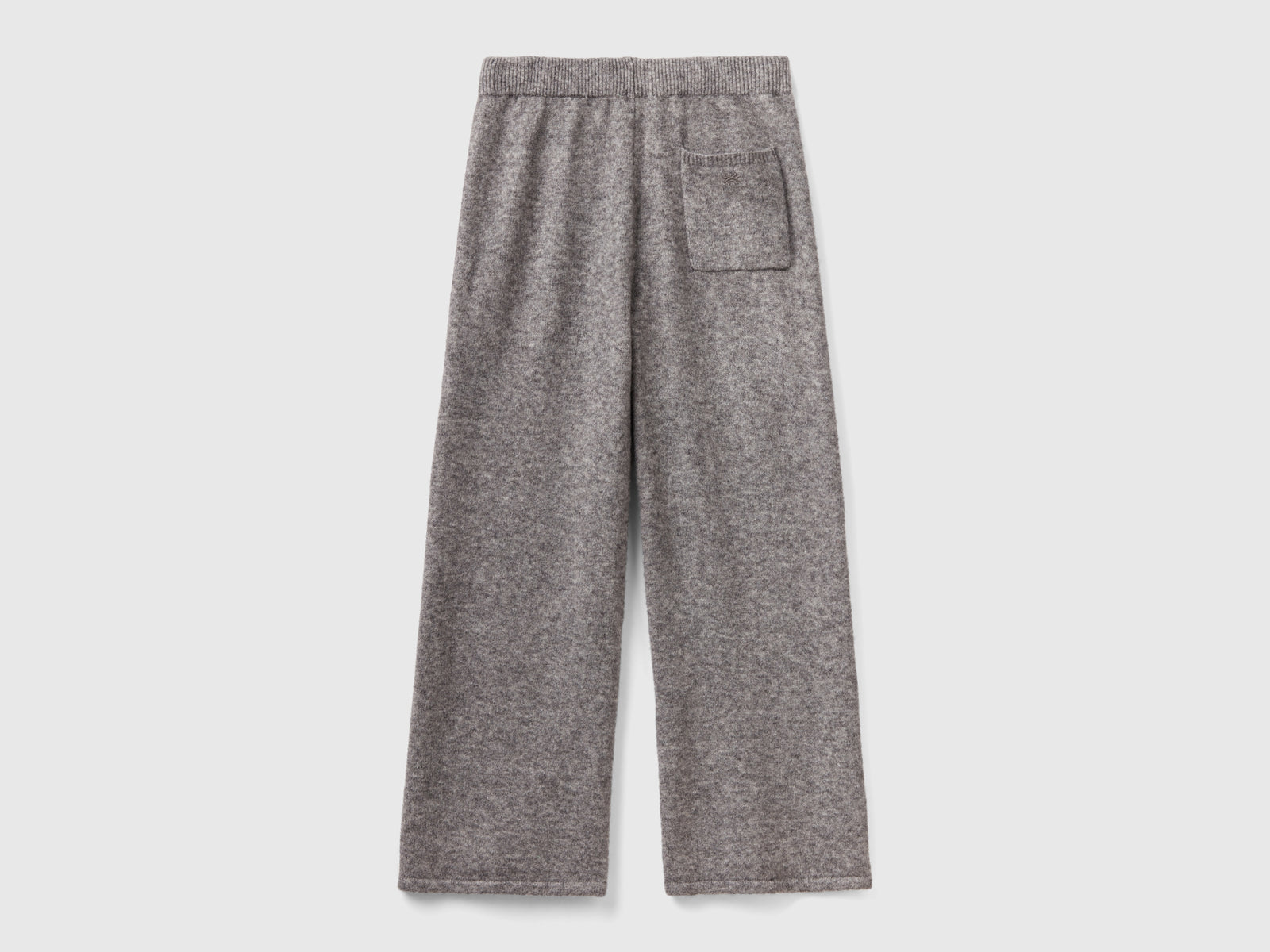 Pantaloni in filato riciclato da donna grigio scuro 2 | Benetton Outlet