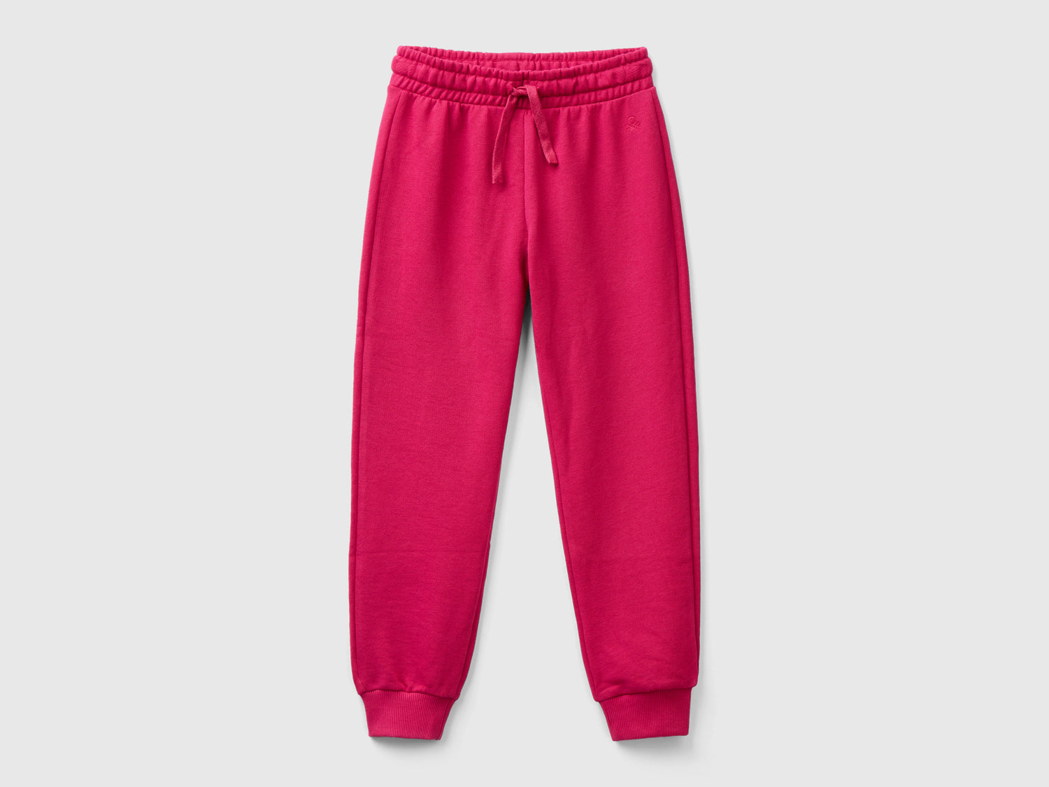 Pantaloni in felpa con logo da bambina ciclamino | Benetton Outlet
