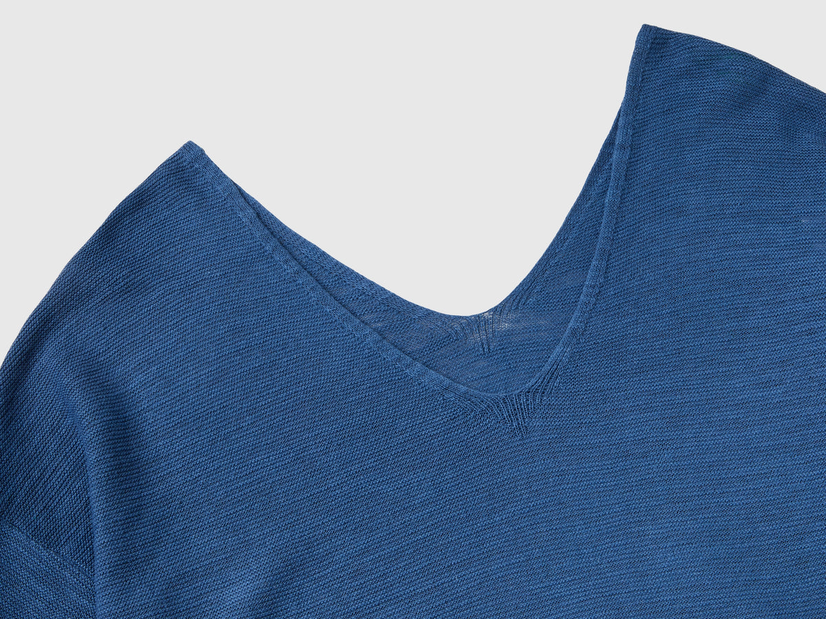 Maglia in misto cotone e lino