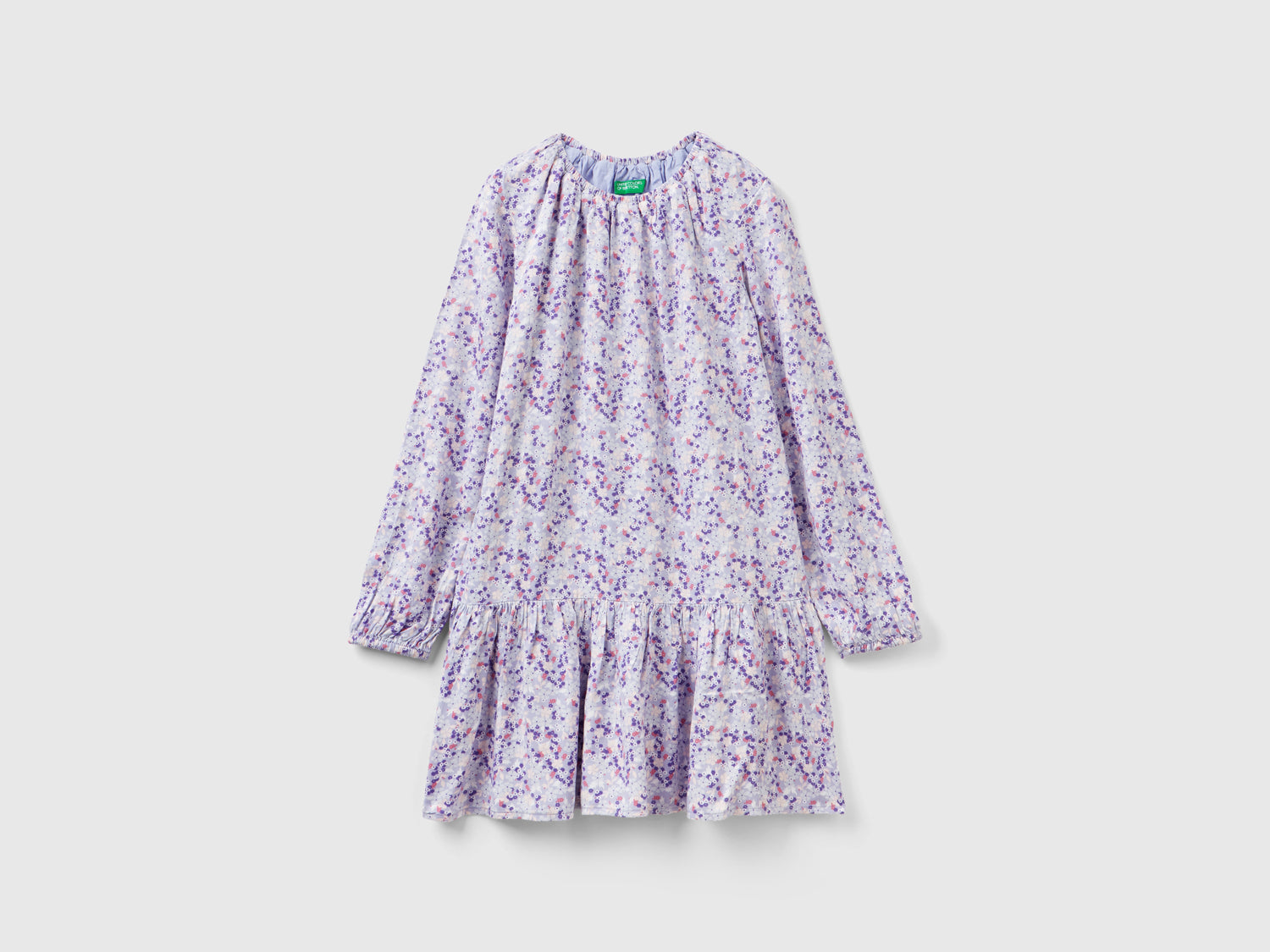 Abito fluido a fiori da bambina multi-color | Benetton Outlet