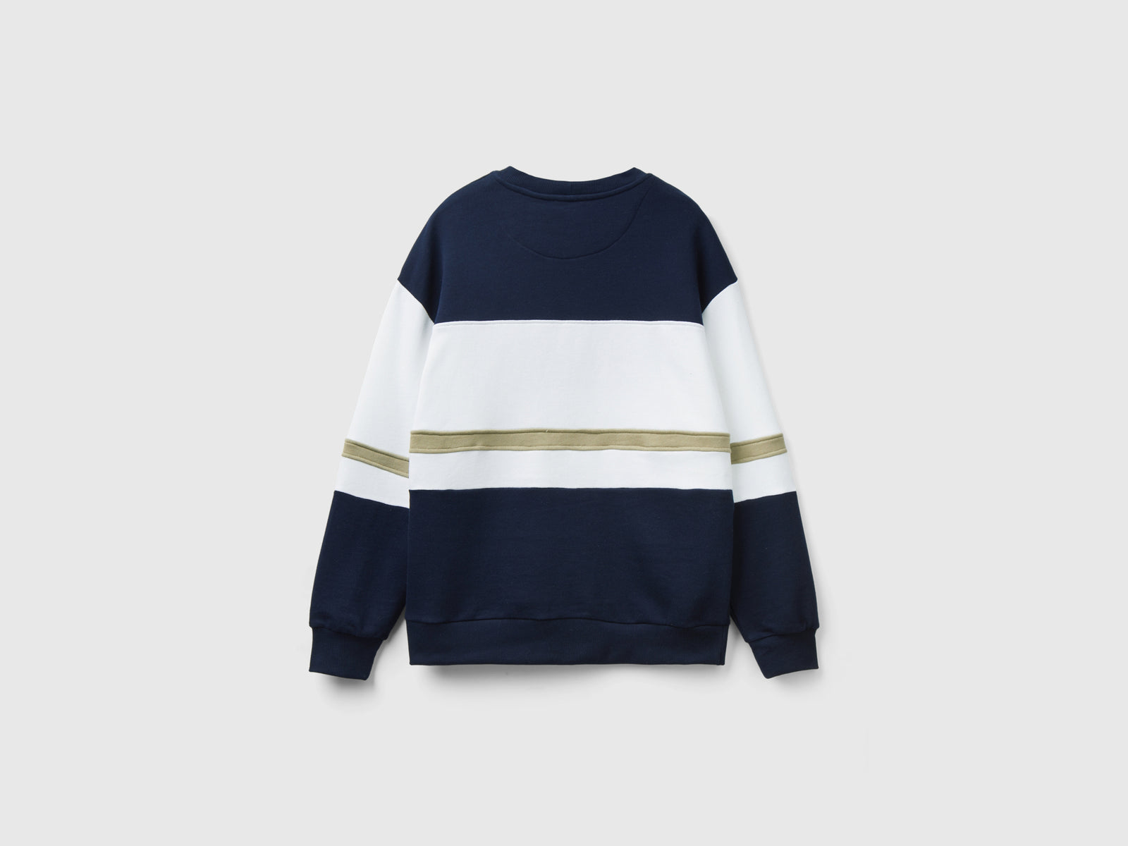 Felpa con banda logo da uomo blu scuro 2 | Benetton Outlet