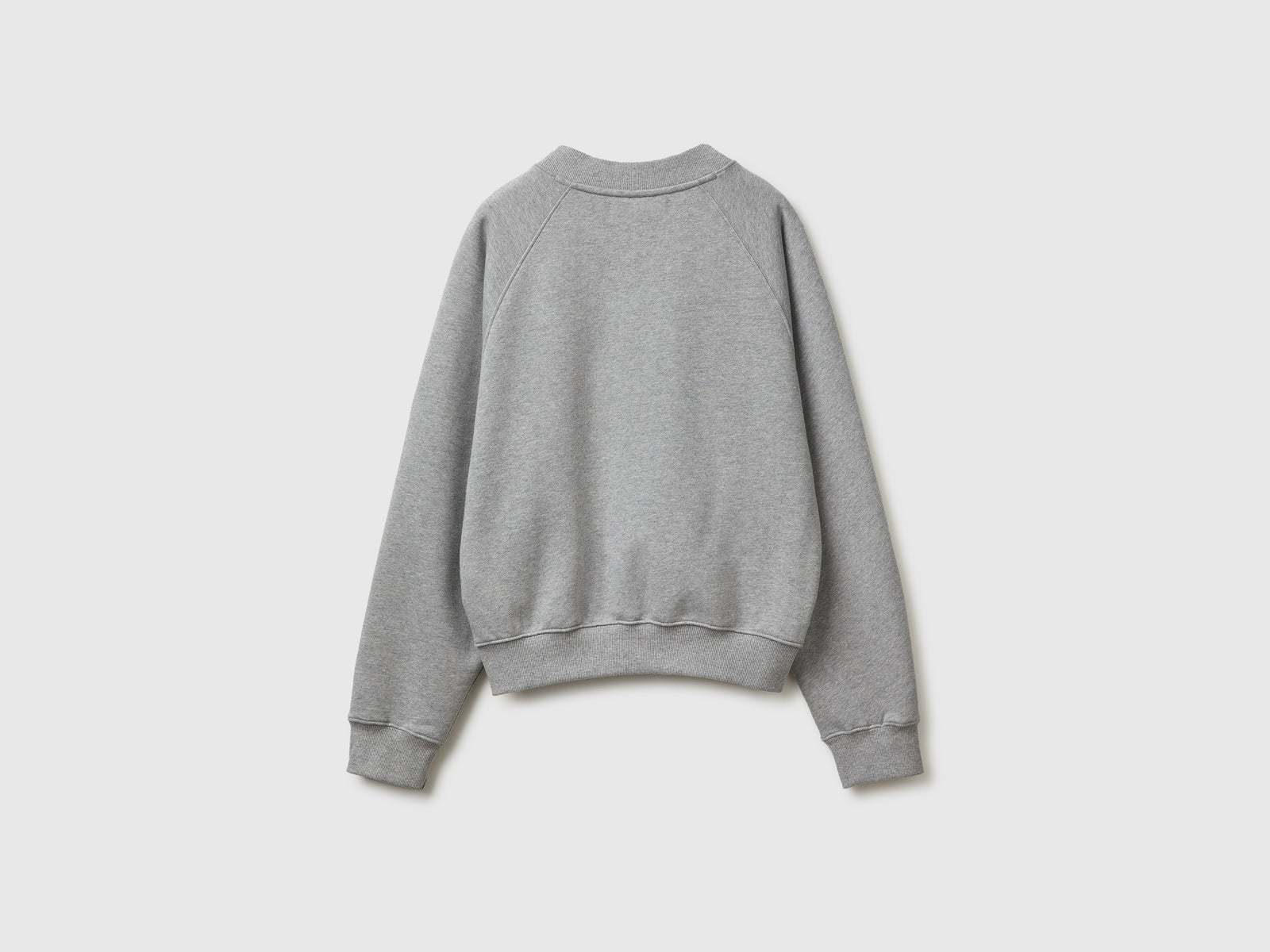 Felpa con scollo a V da donna grigio 2 | Benetton Outlet