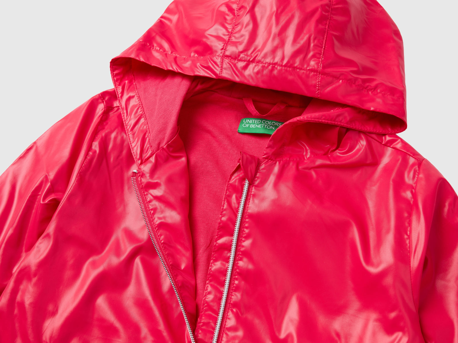 Giacca leggera "Rain Defender" da bambina fucsia 3 | Benetton Outlet