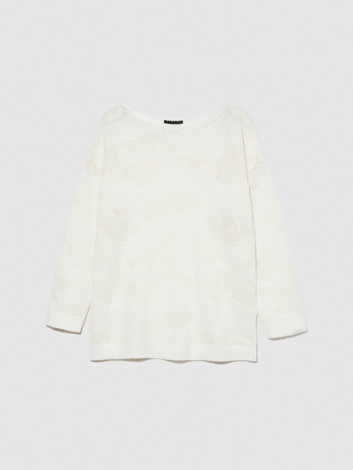 Maglia over da bambina bianco panna | Sisley young Outlet