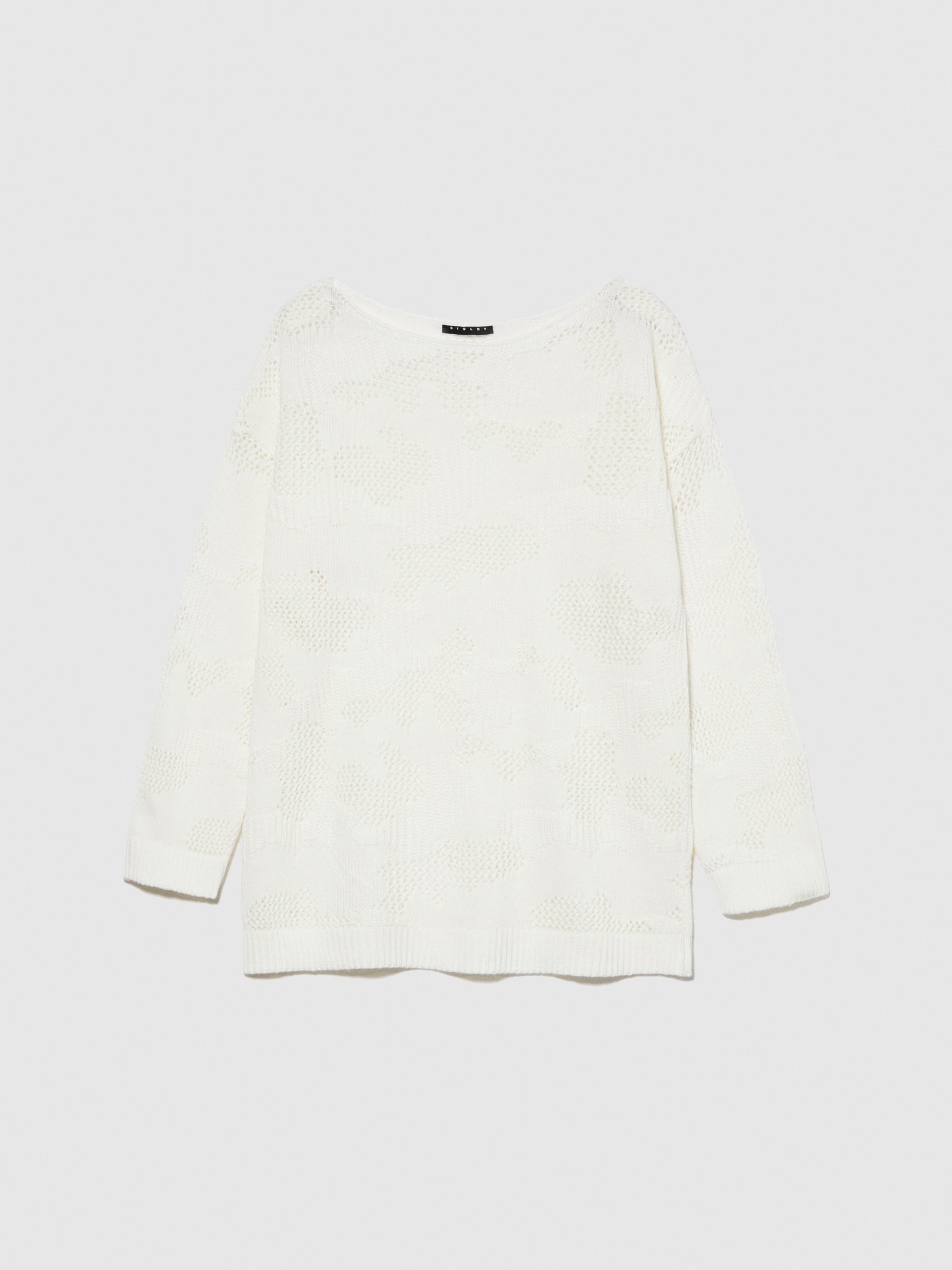 Maglia over da bambina bianco panna | Sisley young Outlet