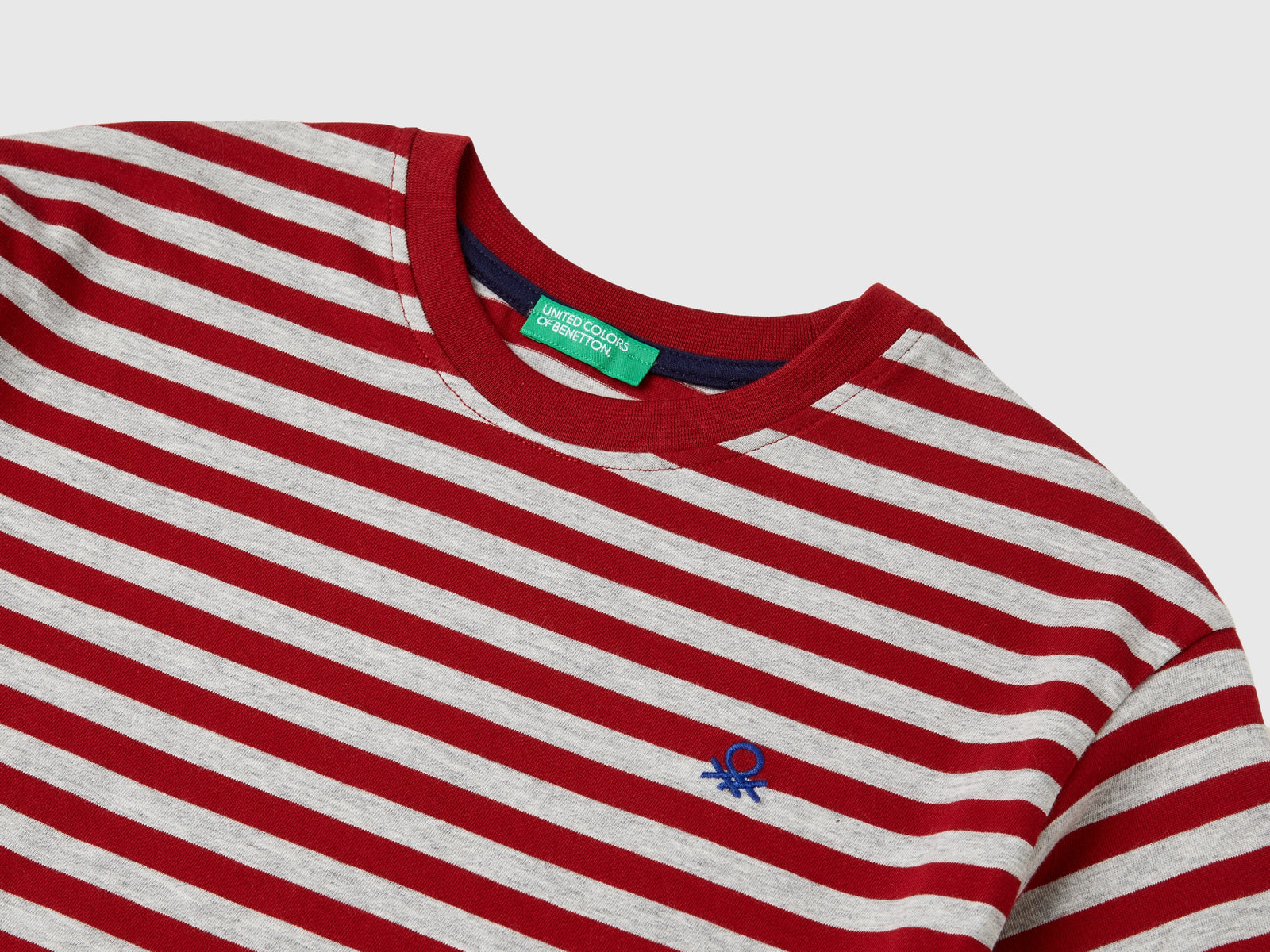 T-shirt a righe 100% cotone da bambino multi-color 3 | Benetton Outlet