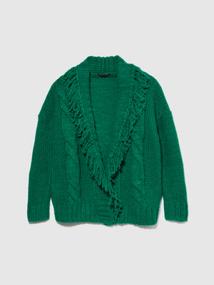 Cardigan con frange