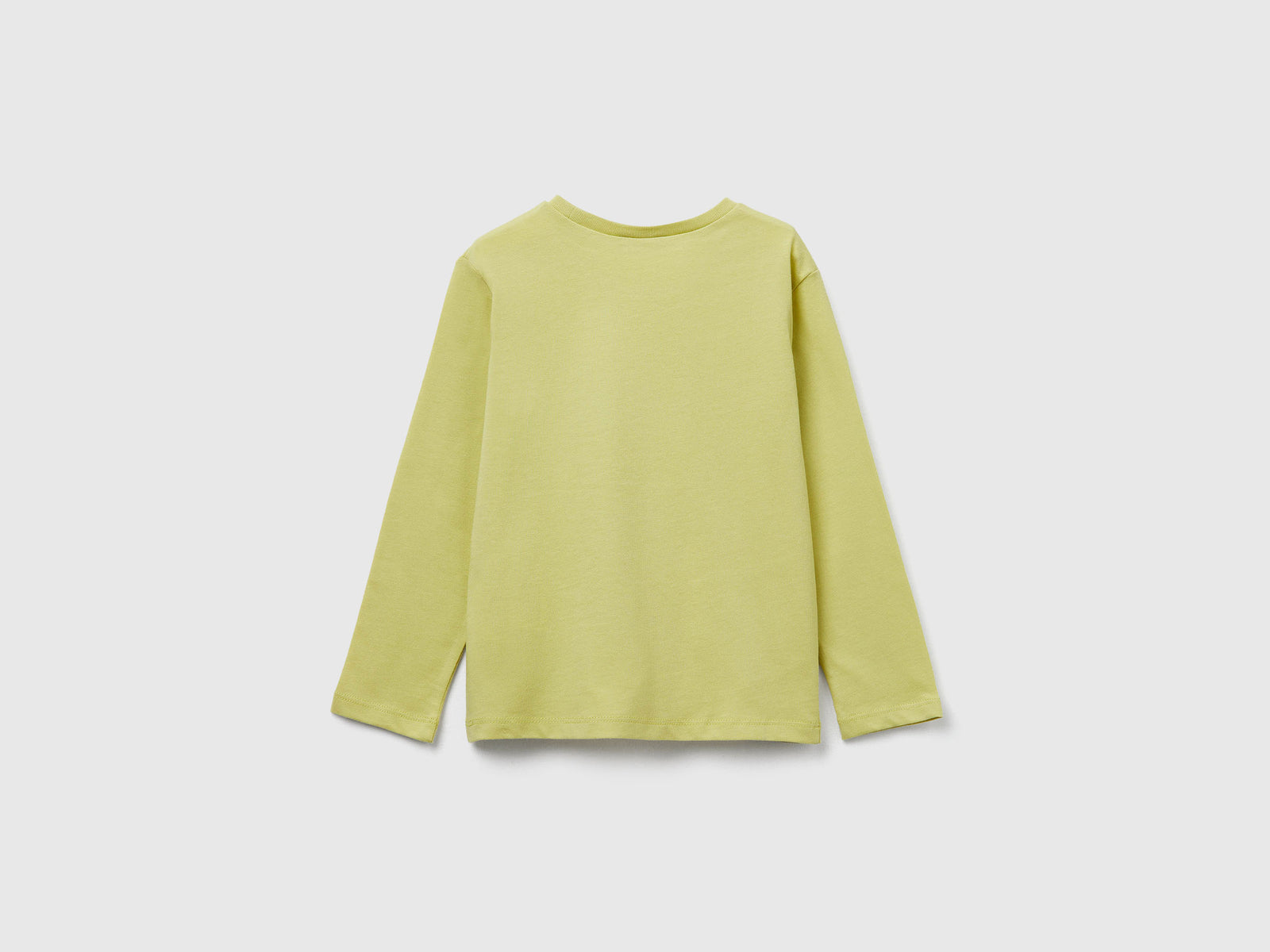 Maglietta regular fit con stampa da bimba giallo 2 | Benetton Outlet