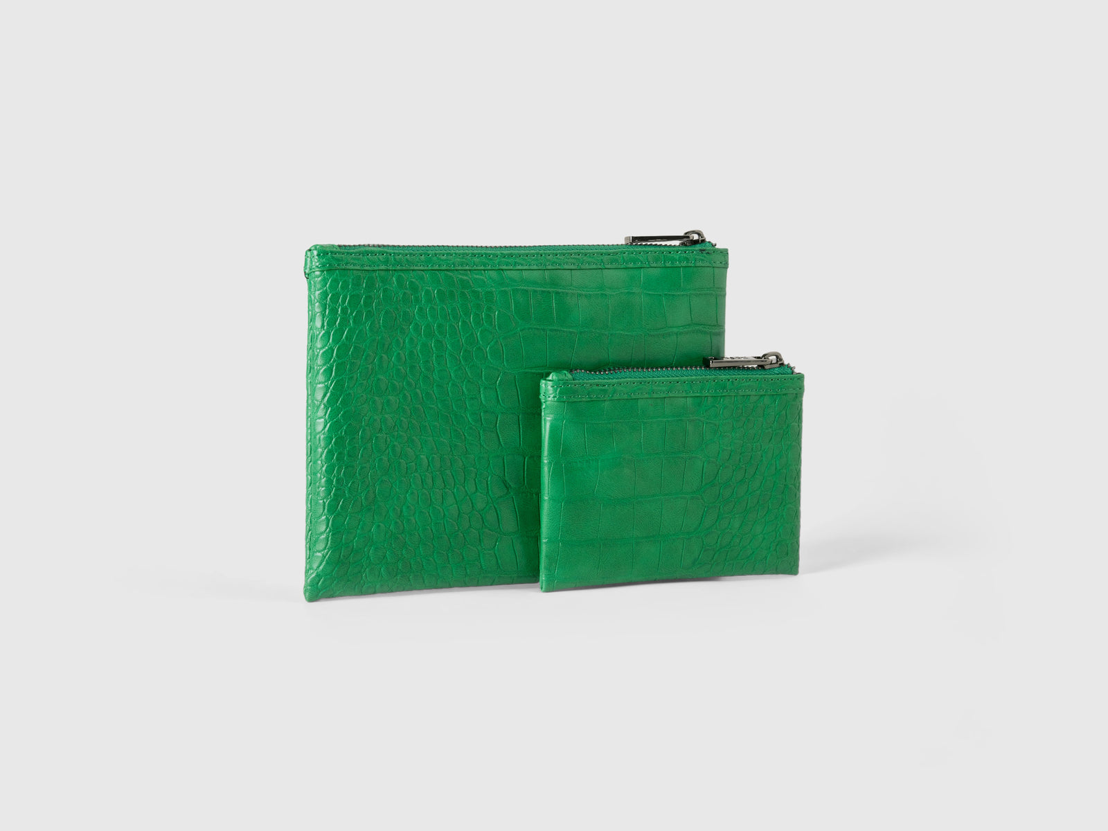 Due bustine stampa cocco da donna verde 2 | Benetton Outlet