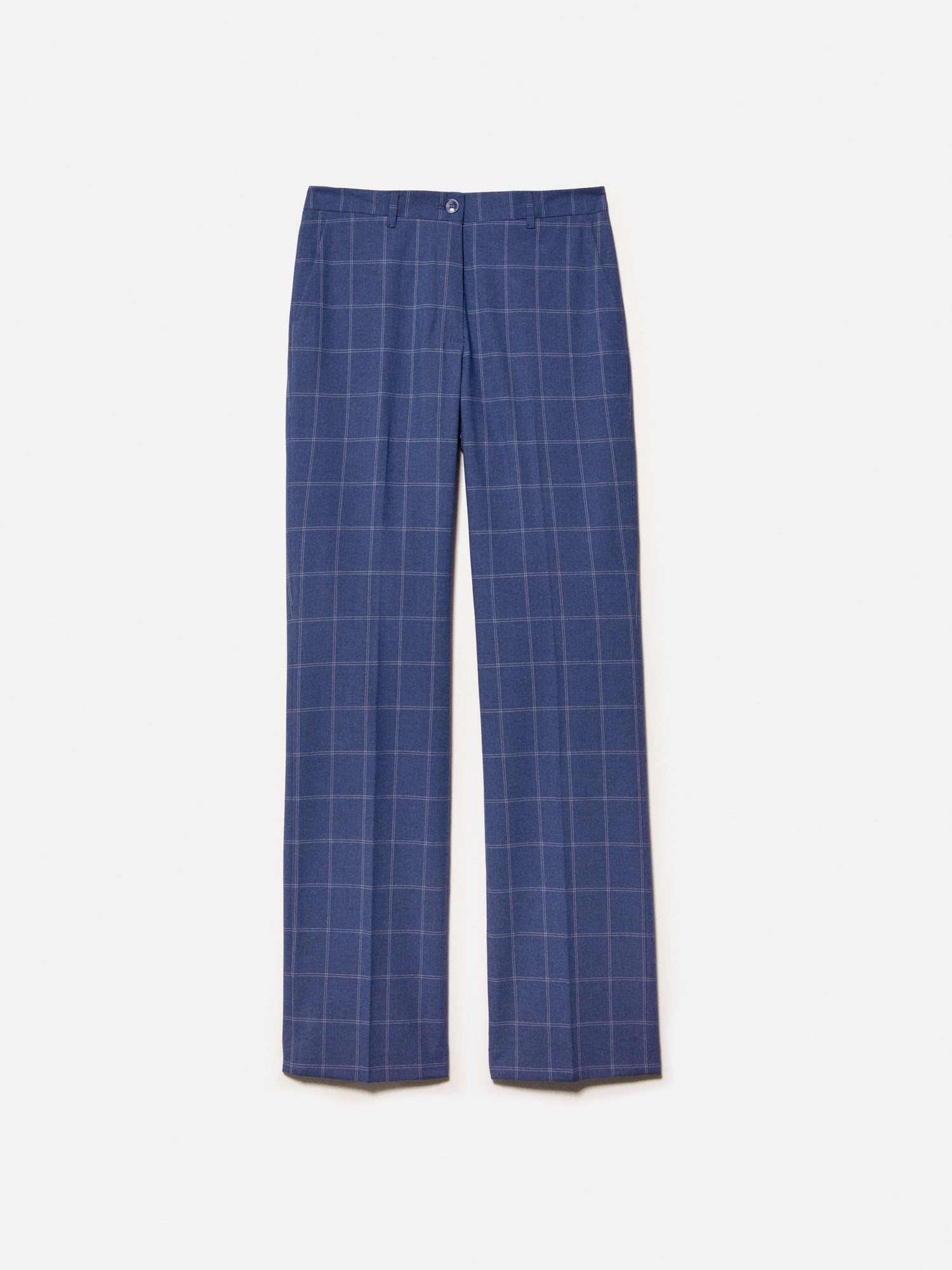 Pantaloni a quadri da donna blu | Sisley Outlet