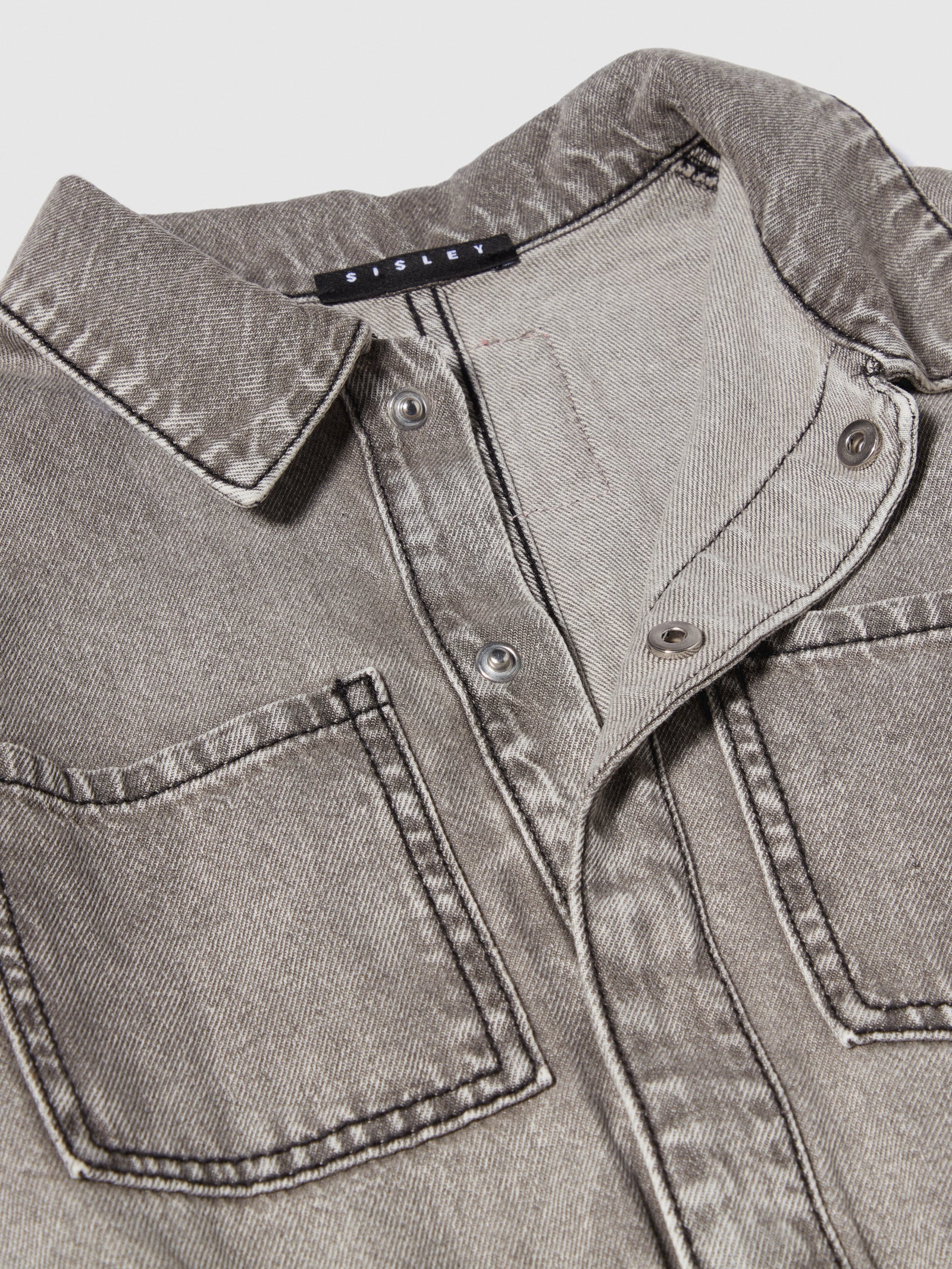 Vestito di jeans con rotture da bambina nero 3 | Sisley young Outlet