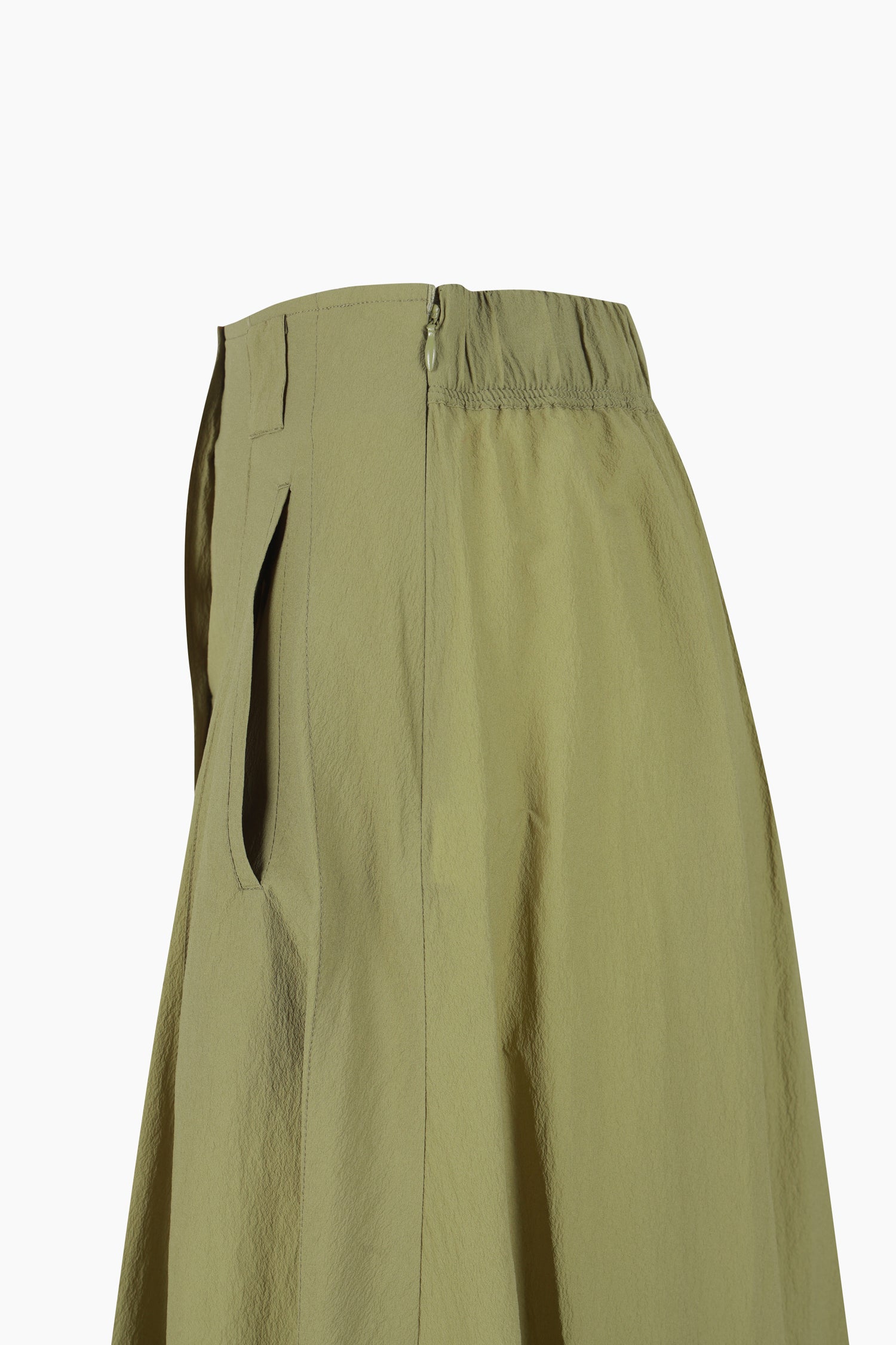 Gonna midi khaki con bottoni da donna verde militare 3 | Sisley Outlet