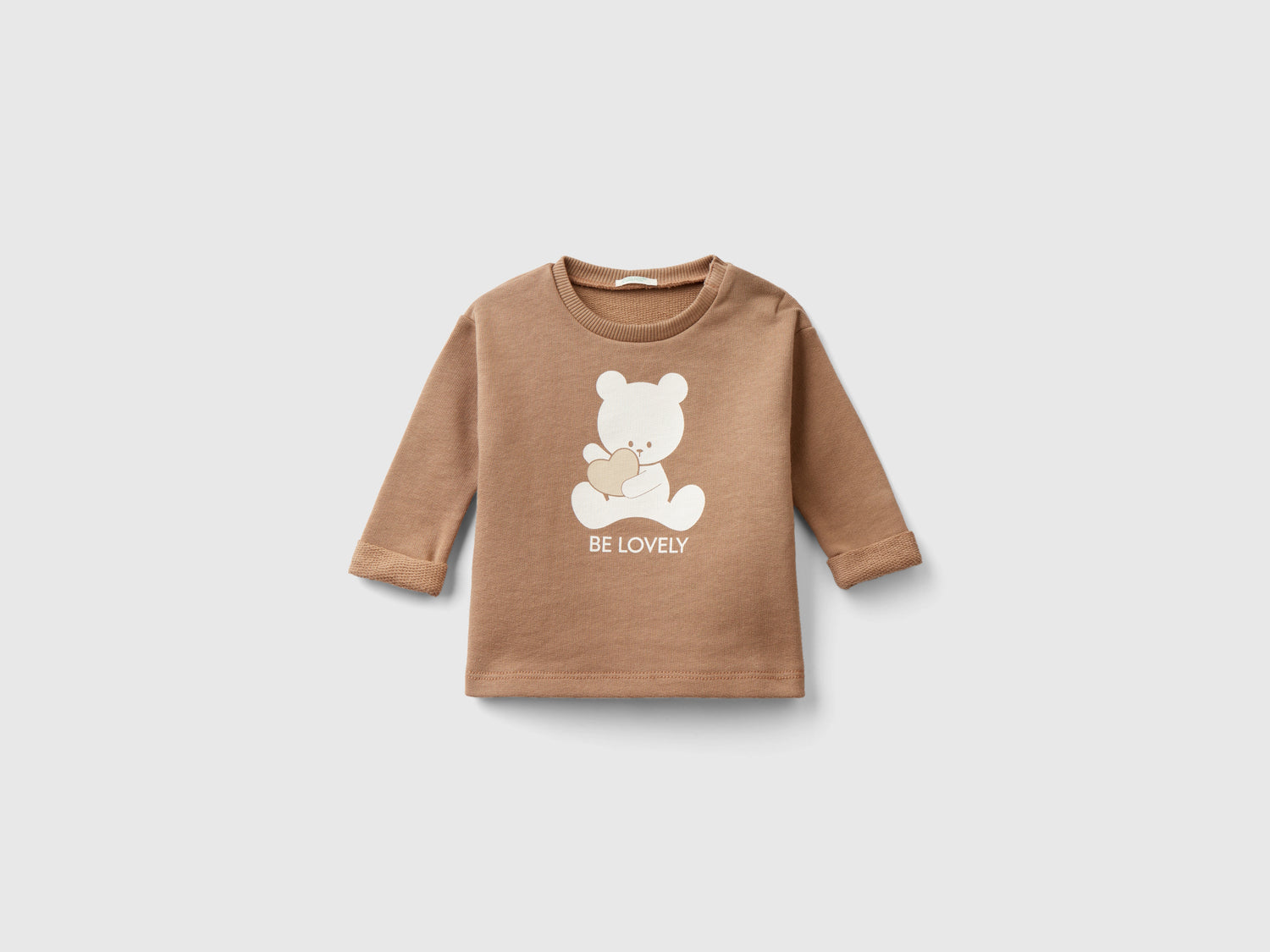 Felpa in cotone bio con stampa da neonato cammello | Benetton Outlet