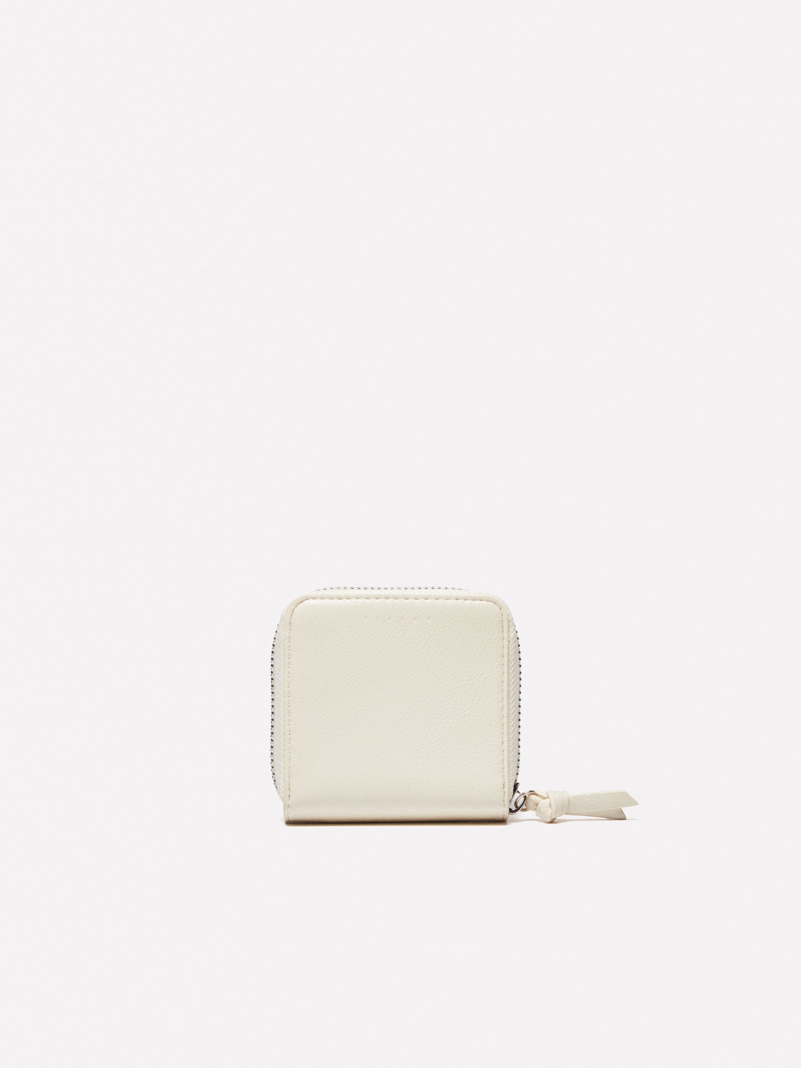 Portamonete piccolo con occhielli da donna bianco panna 2 | Sisley Outlet