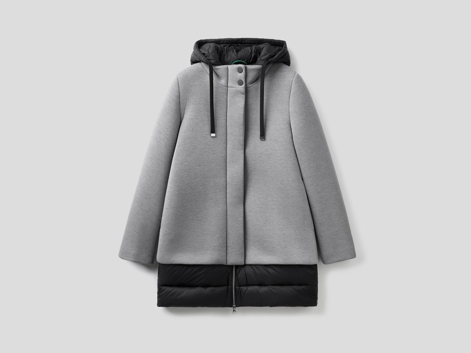 Giubbotto con dettagli imbottiti da donna grigio | Benetton Outlet