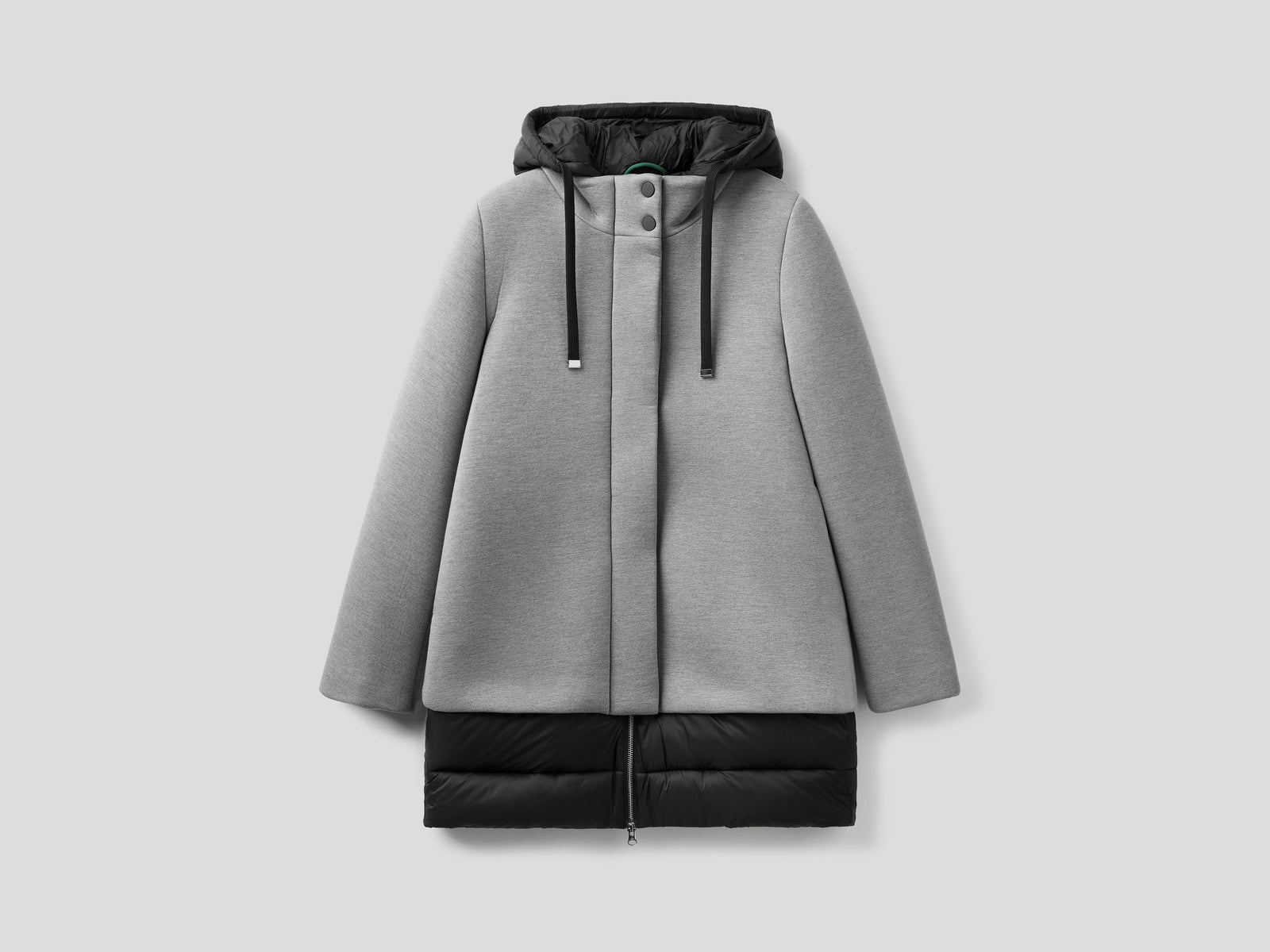 Giubbotto con dettagli imbottiti da donna grigio | Benetton Outlet