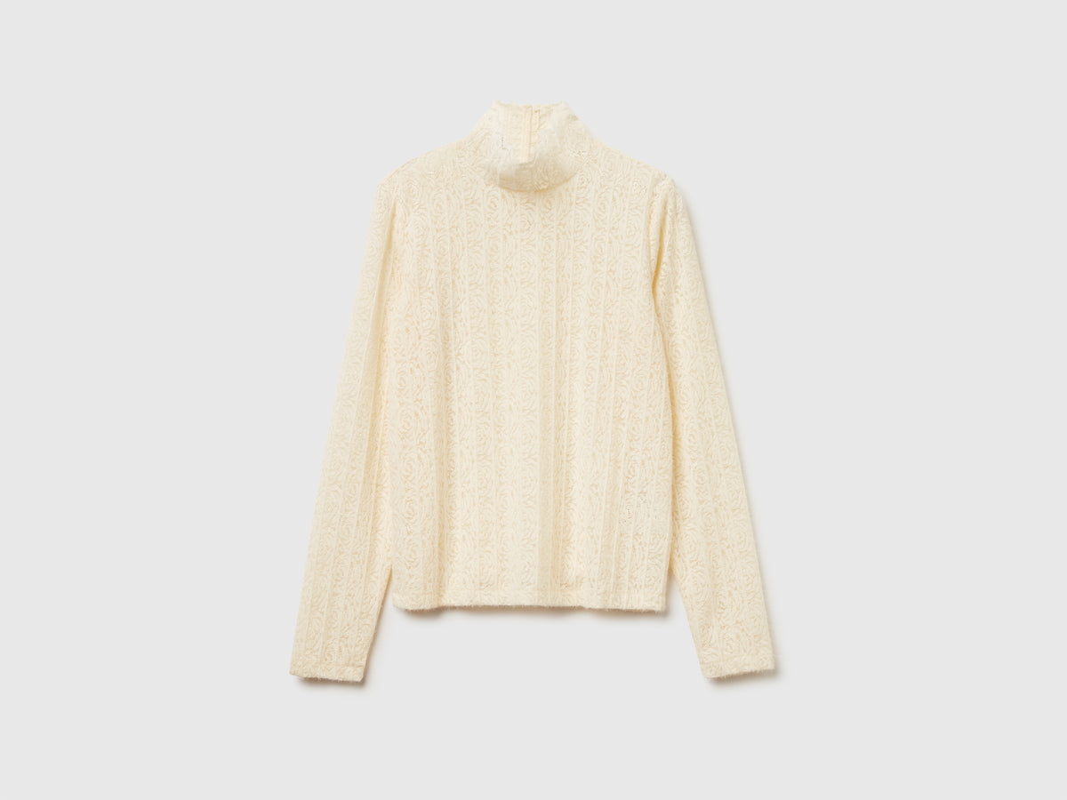 Blusa in pizzo slim fit