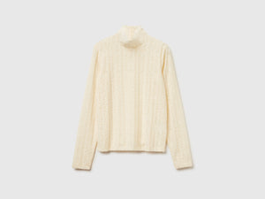 Blusa in pizzo slim fit