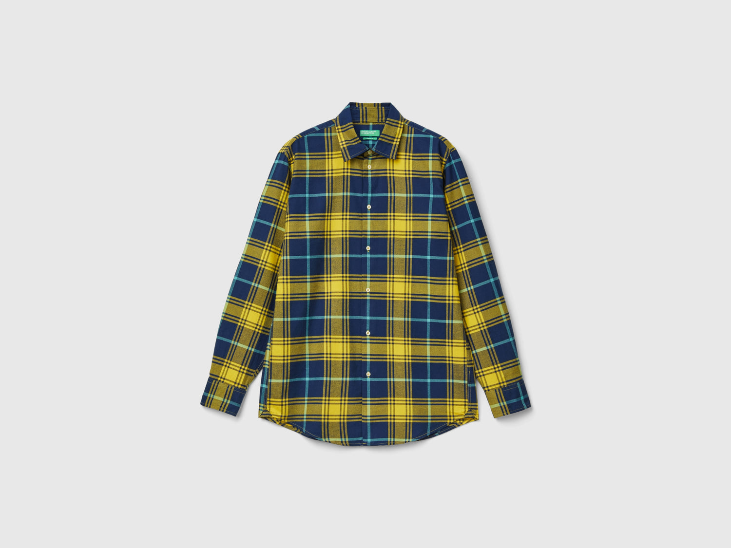 Camicia di flanella a quadri da uomo multi-color | Benetton Outlet
