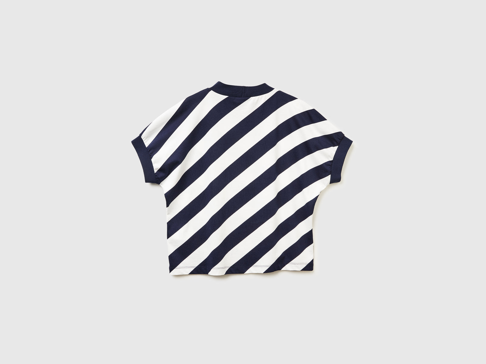 T-shirt a righe regimental da donna blu scuro 2 | Benetton Outlet