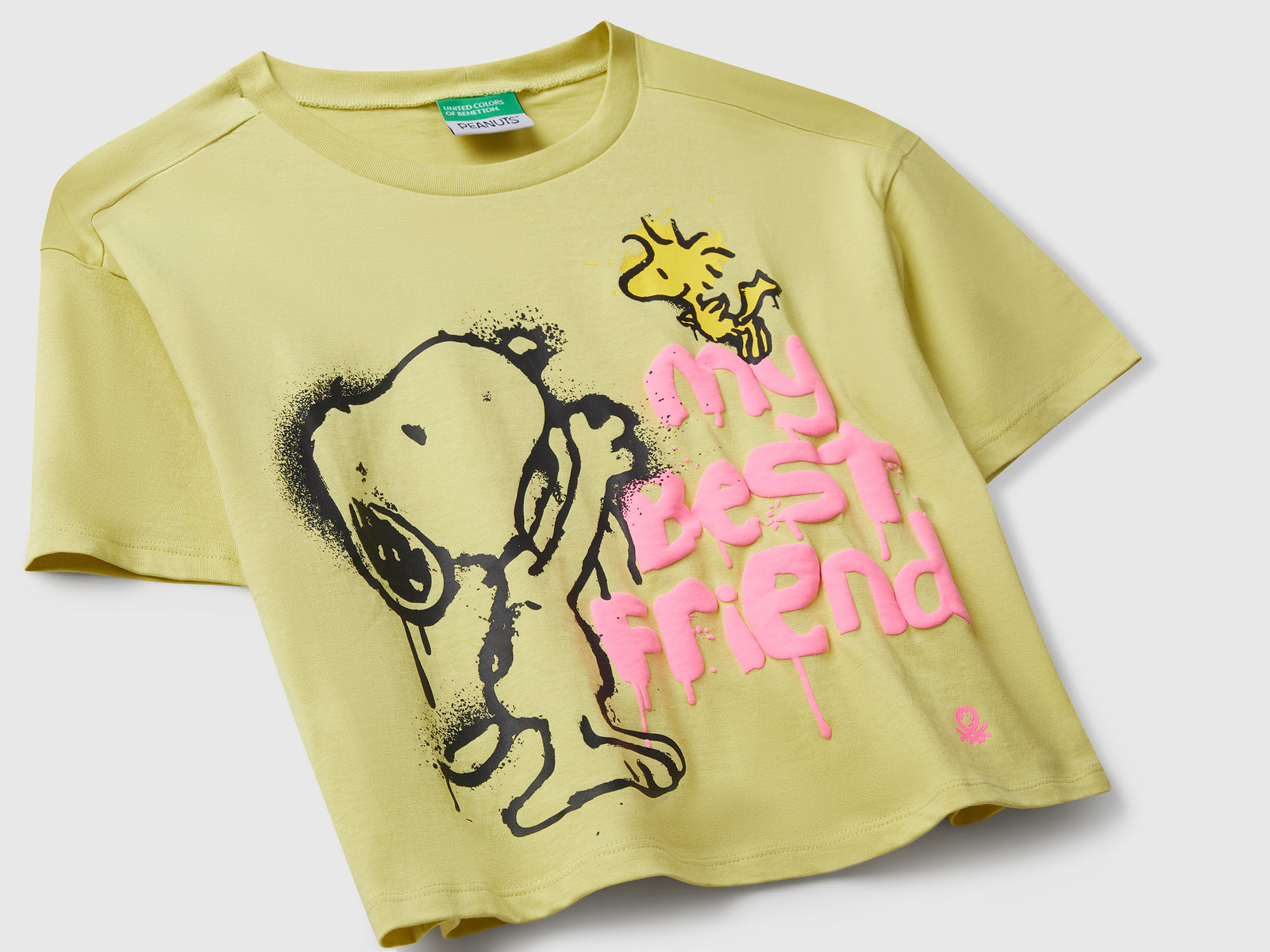 T-shirt boxy fit ©Peanuts da bambina giallo 3 | Benetton Outlet