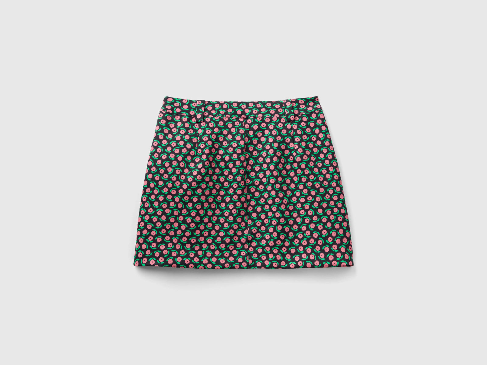 Minigonna con stampa fiori da donna multi-color 2 | Benetton Outlet