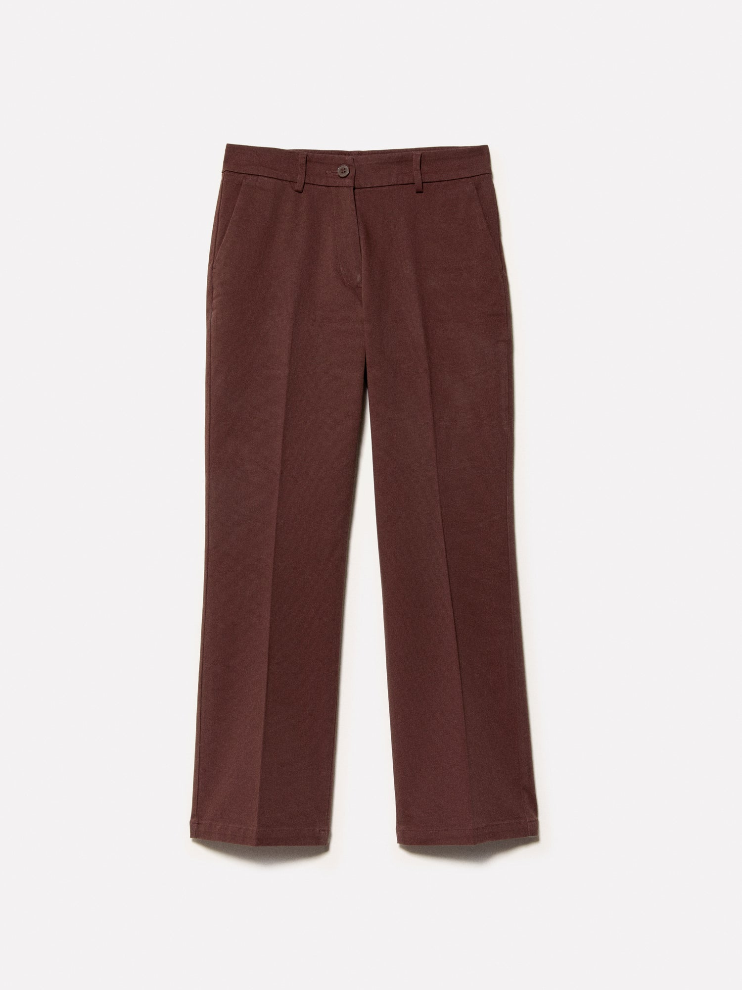 Flare fit trousers da donna marrone scuro | Sisley Outlet
