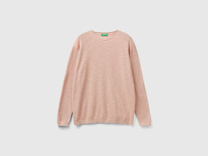 Maglia regular fit in misto lino