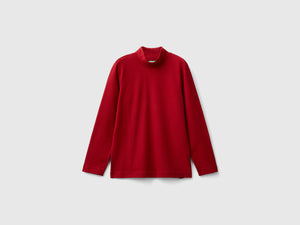 T-shirt dolcevita manica lunga