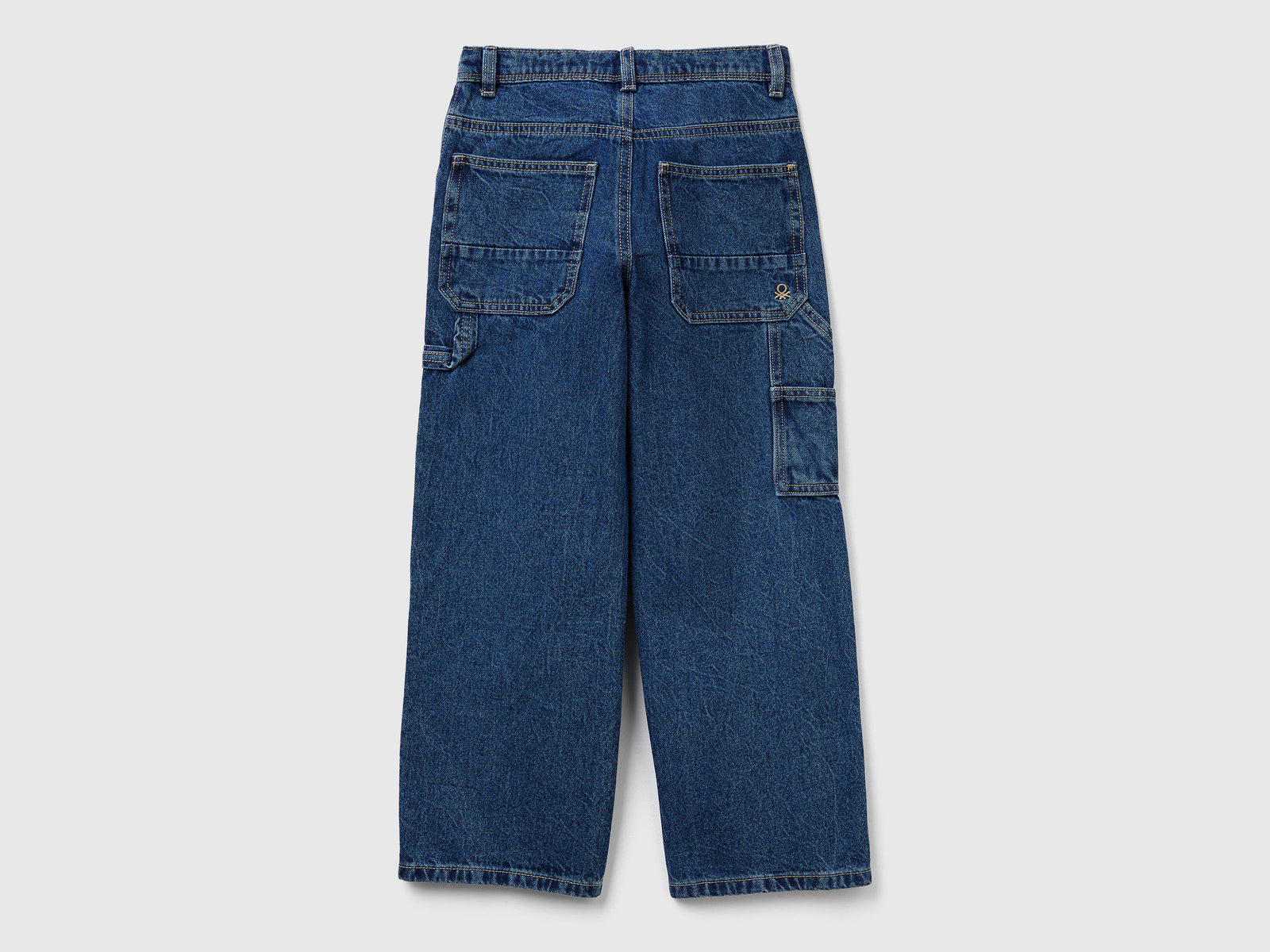 Jeans stile worker da bambino blu 2 | Benetton Outlet