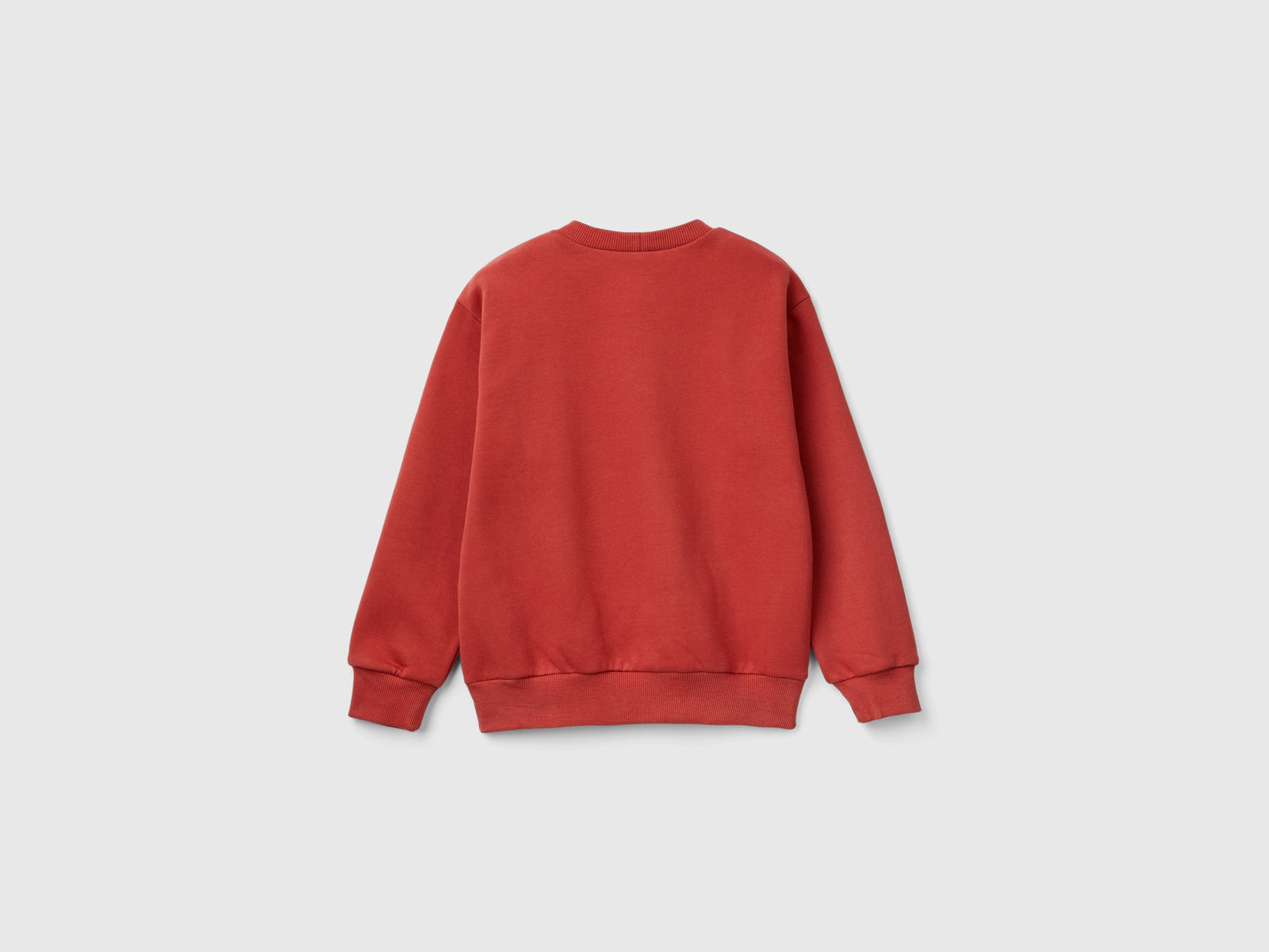 Calda felpa con logo da bambino rosso mattone 2 | Benetton Outlet