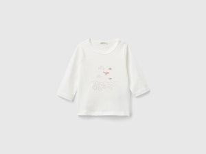 Maglietta con stampa in cotone bio