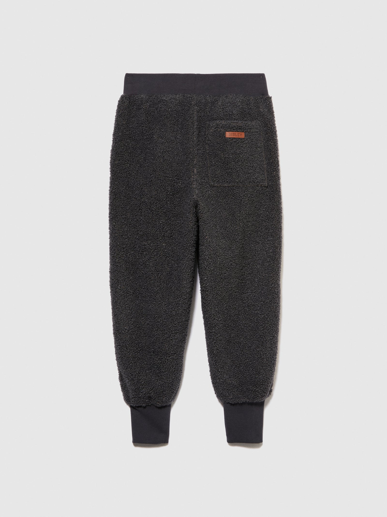 Joggers teddy con banda logata da bambino grigio scuro 2 | Sisley young Outlet