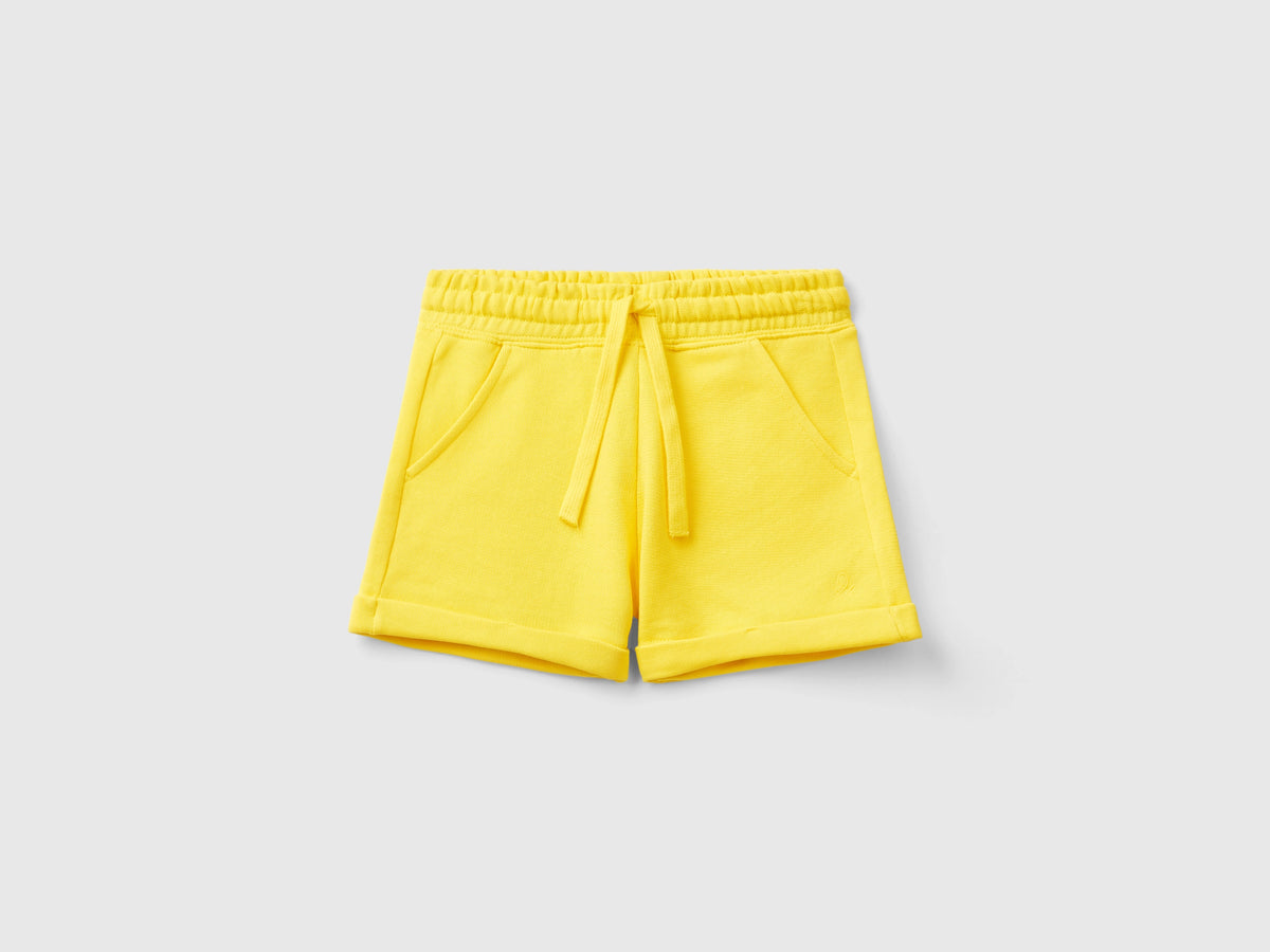 Shorts in felpa 100% cotone